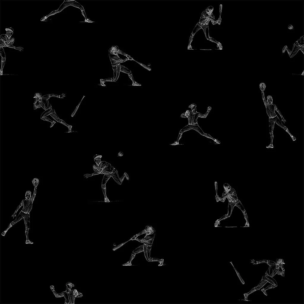 Batter's Up (Black) Wallpaper - Image 5