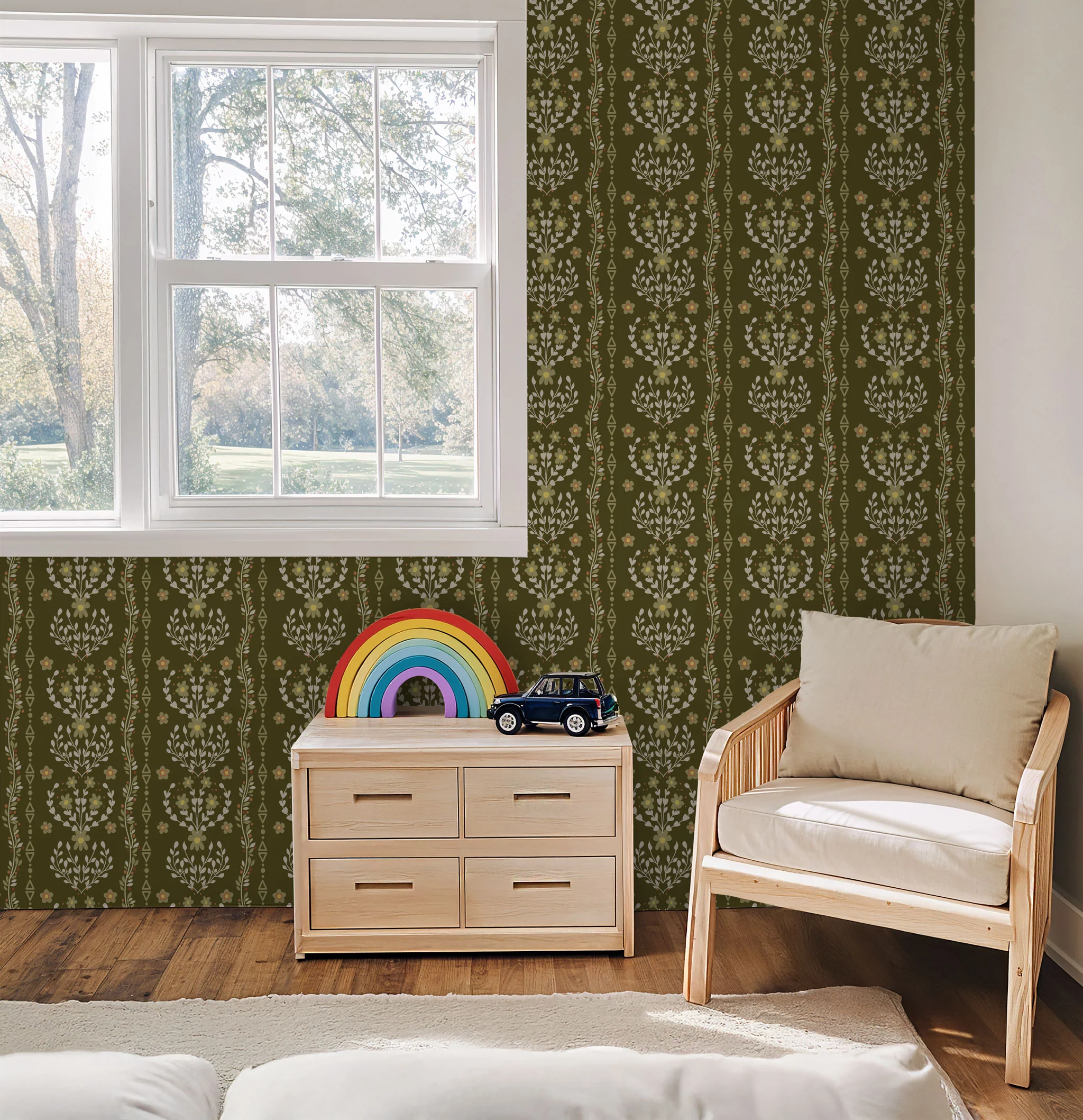 Beacon Meadow (Green) Wallpaper - 8 FT H X 17.4 FT W LUXE P&S - Image 5