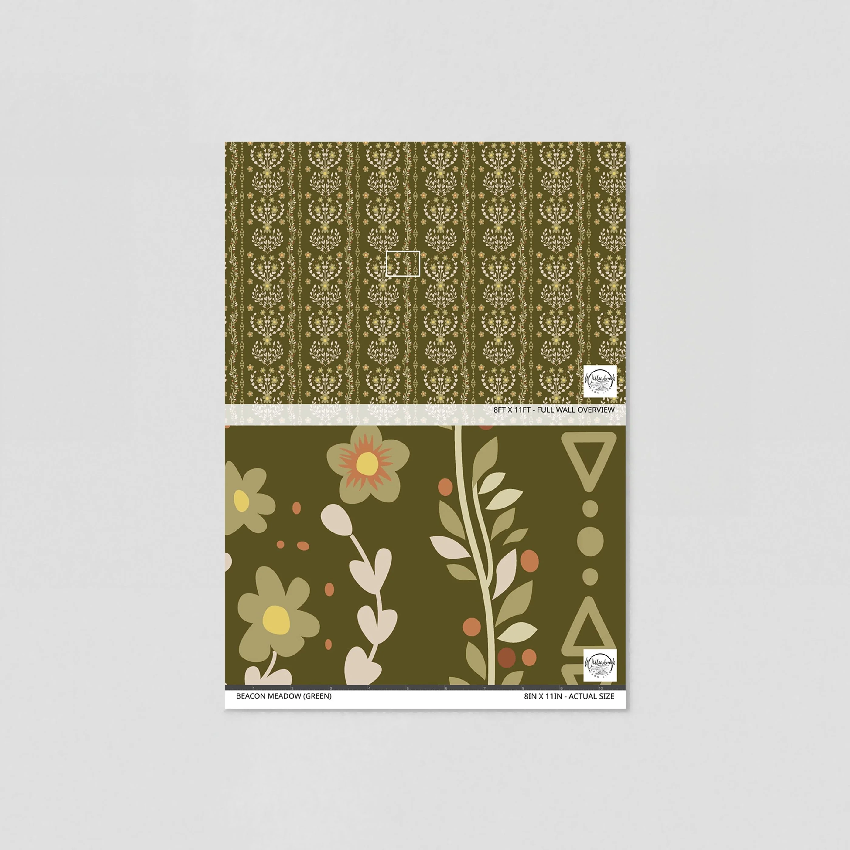 Beacon Meadow (Green) Wallpaper - 8 FT H X 17.4 FT W LUXE P&S - Image 6
