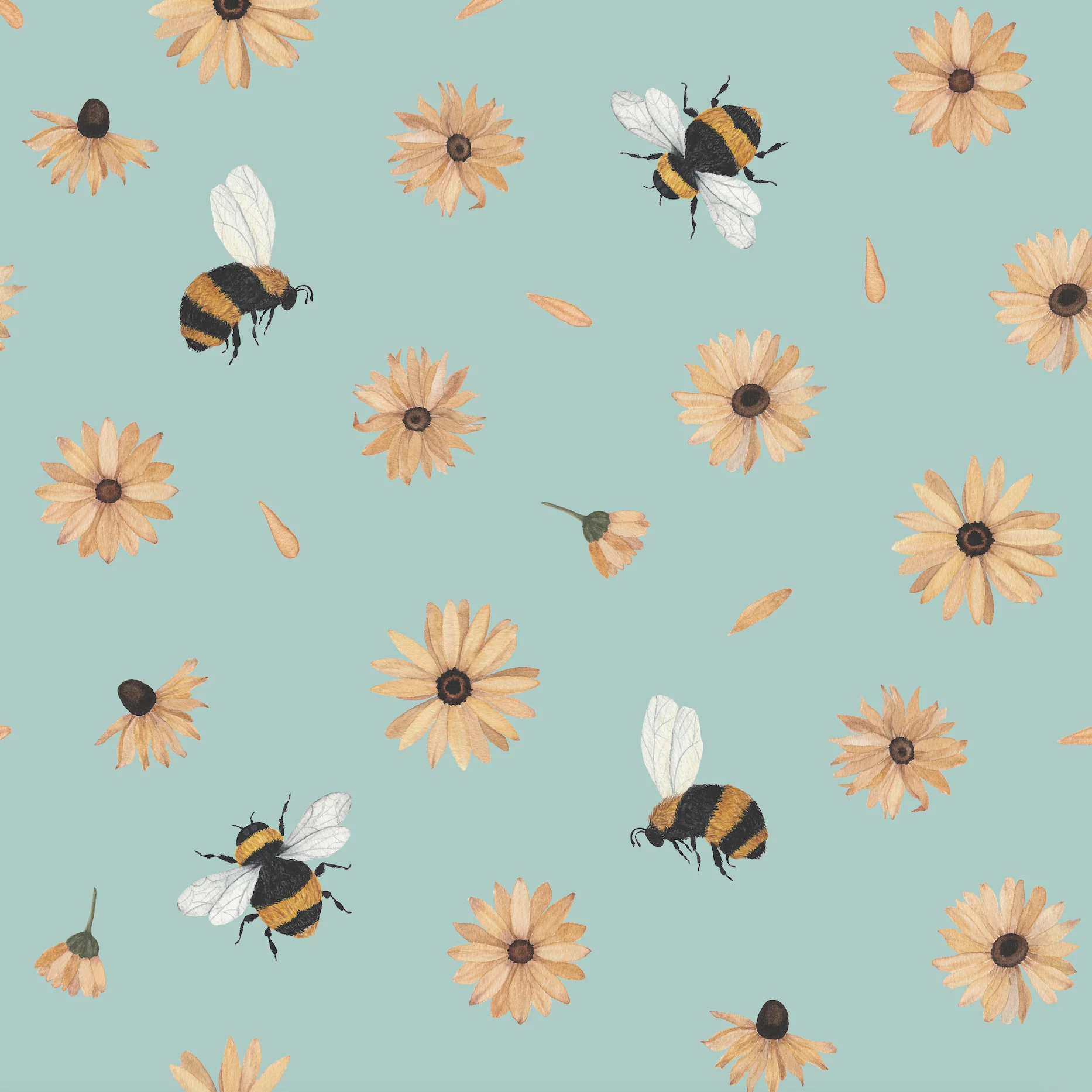 Bumble (Blue) Wallpaper - Image 5