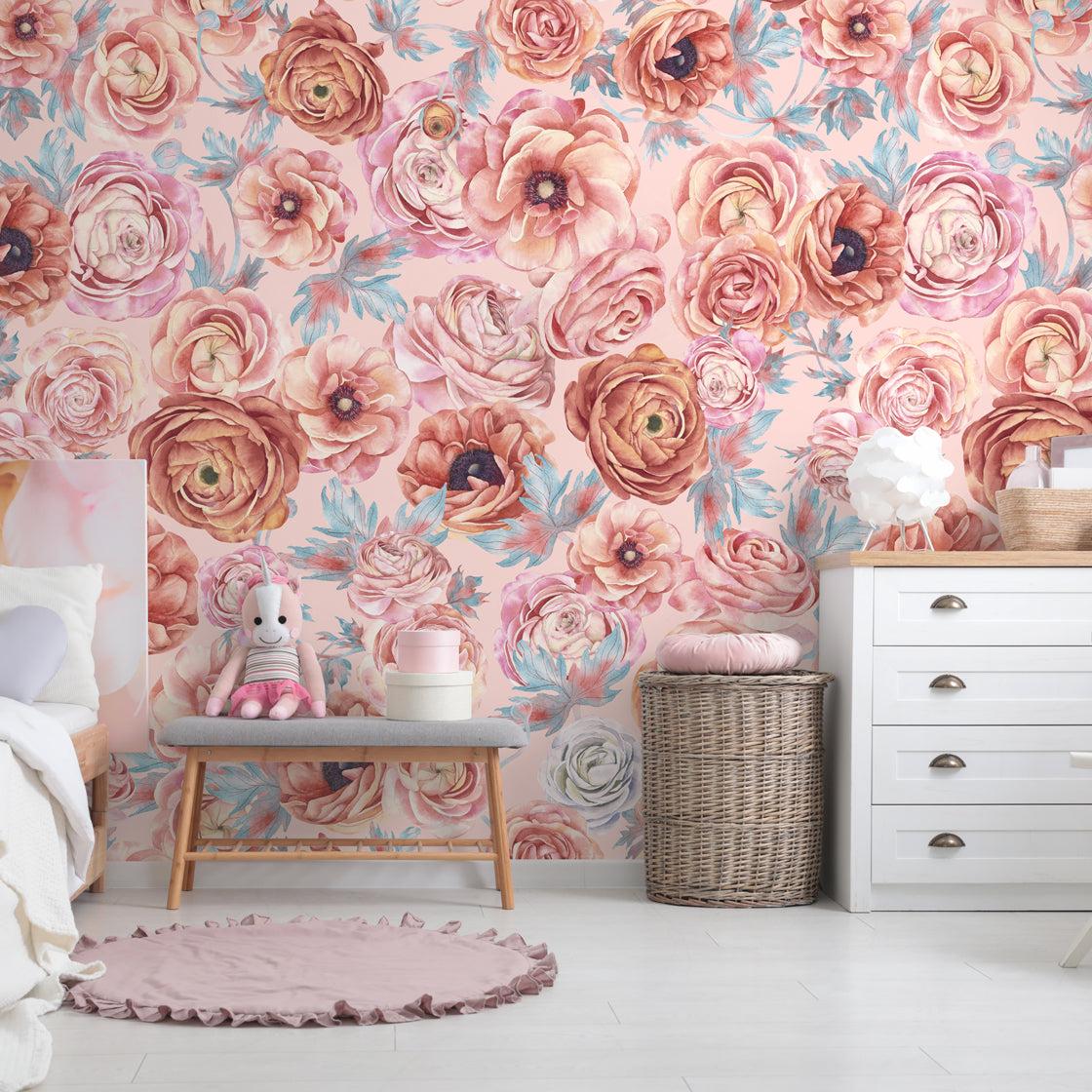 Blush Garden Wallpaper - Image 3