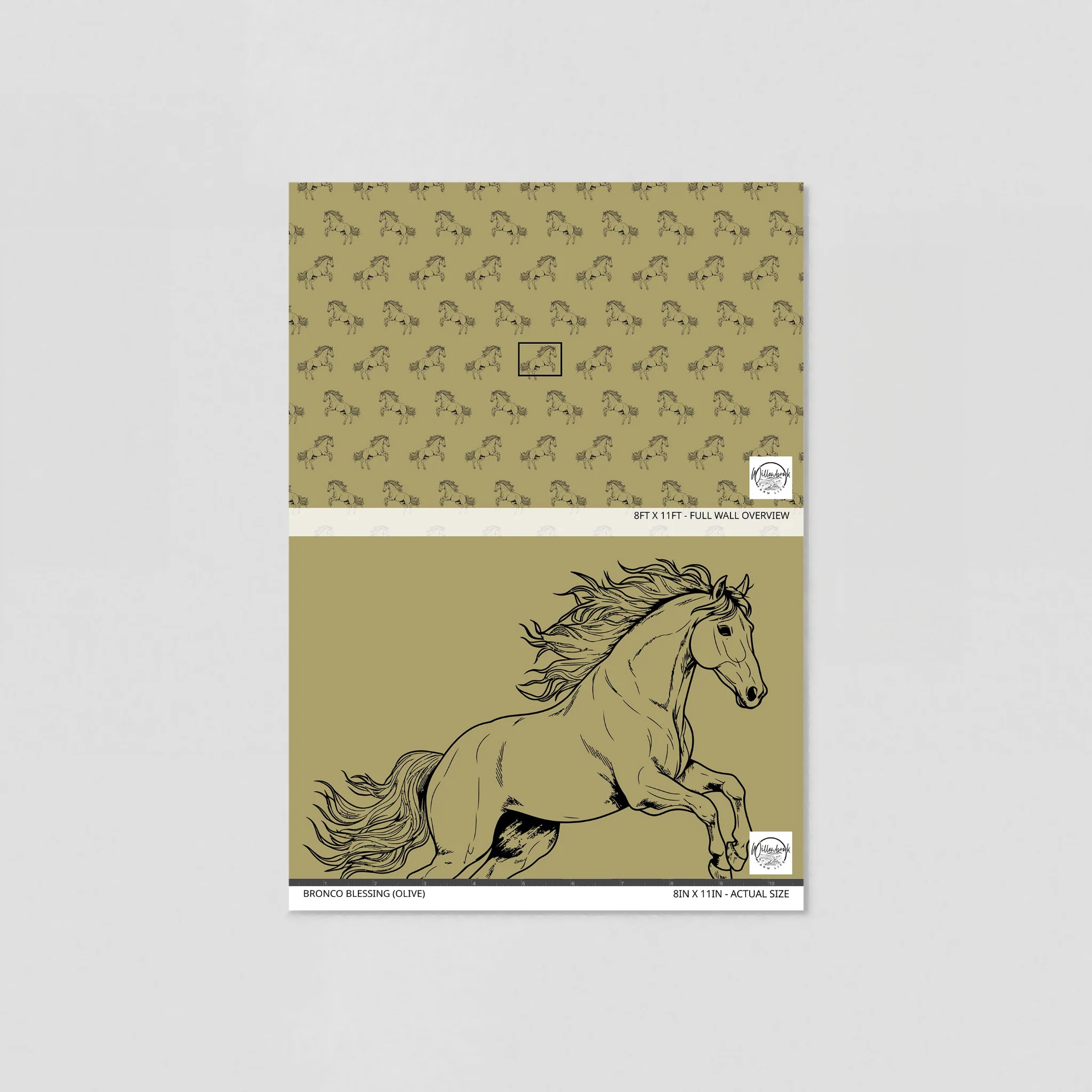 Bronco Blessing (Olive) Wallpaper - Image 6