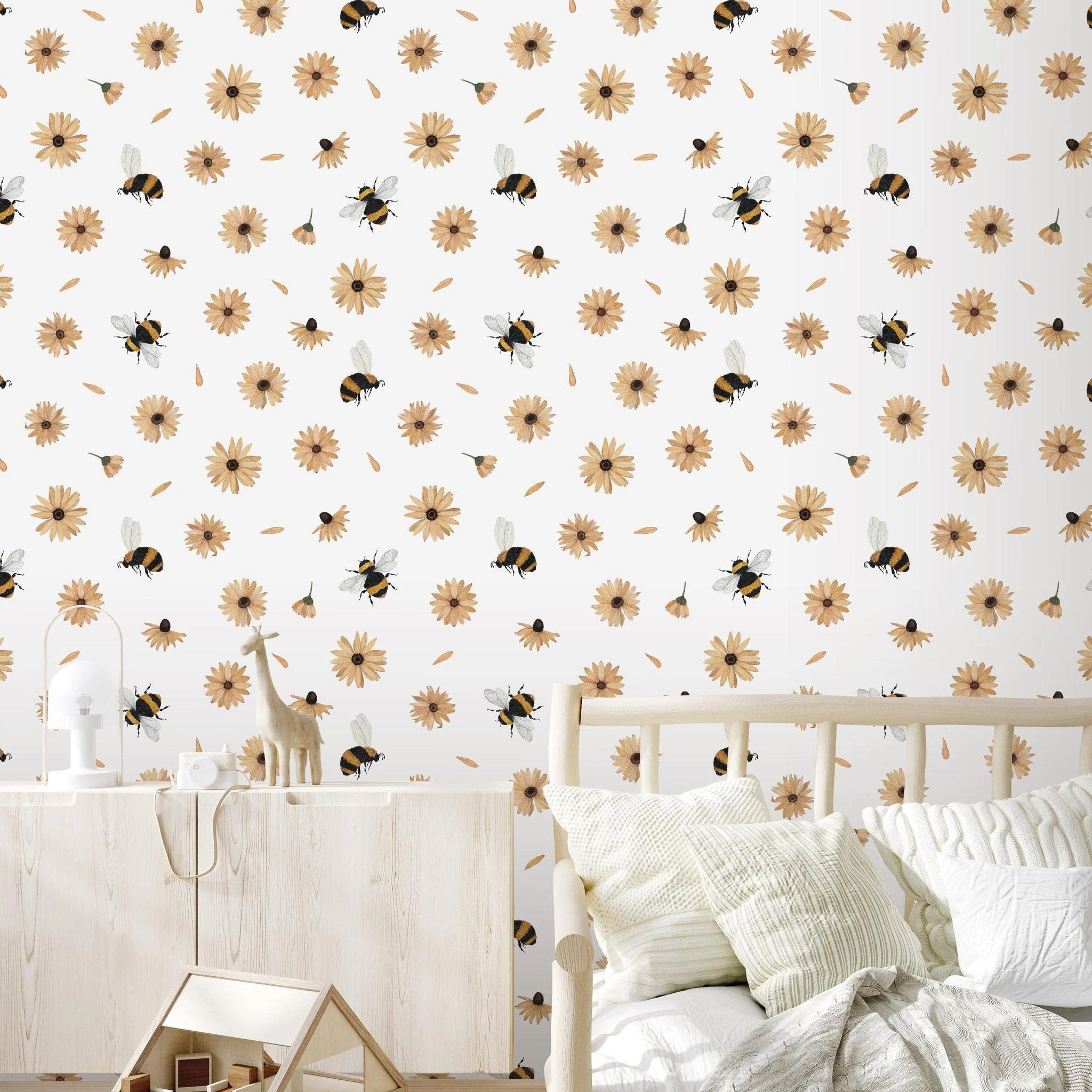 Bumble (White) Wallpaper - Image 3