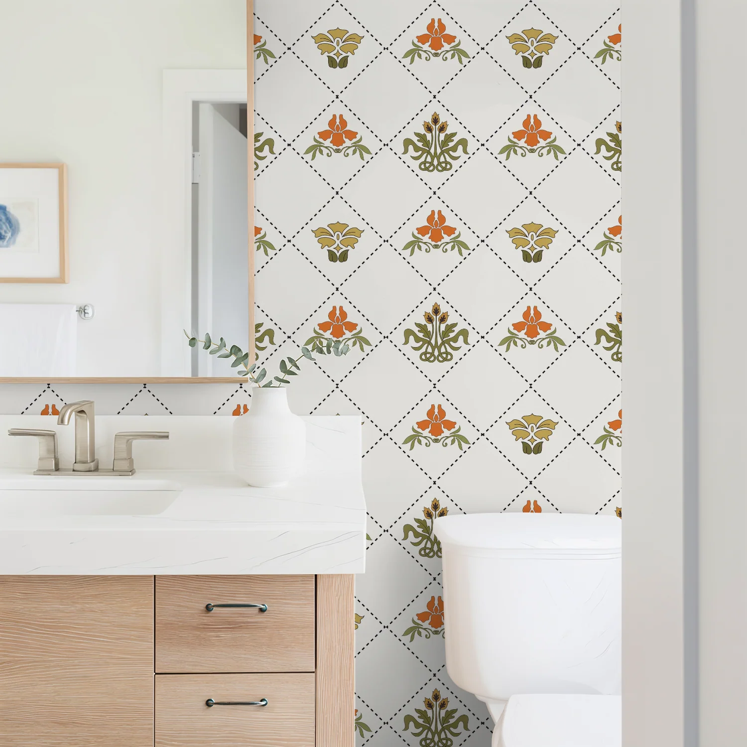 Cottage Day Floral Wallpaper