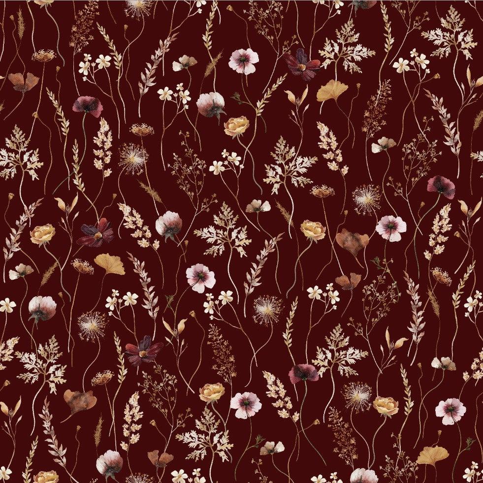 Dahlia (Maroon) Wallpaper - Image 5