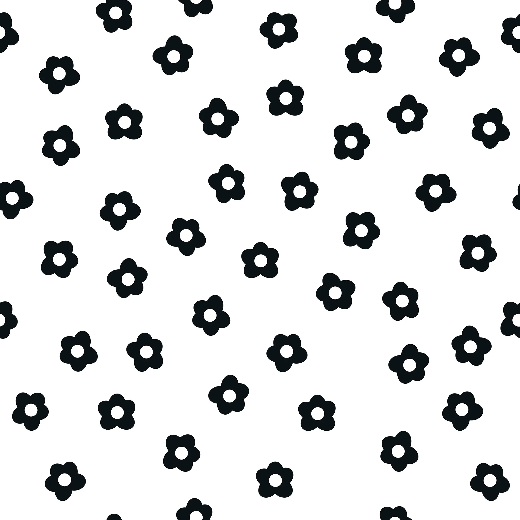 Daisy Dot (Black) Wallpaper - Image 2