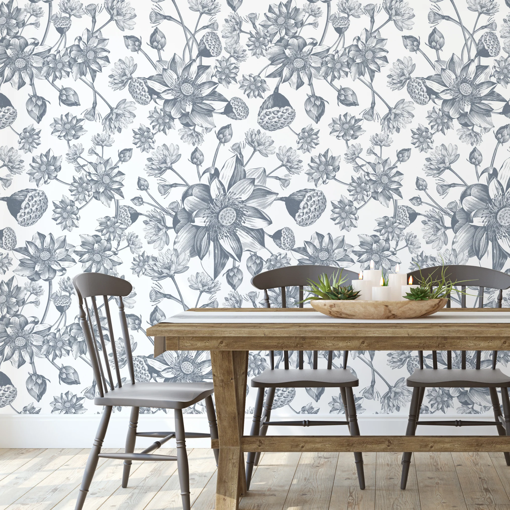 Denim Fields Wallpaper - Image 3