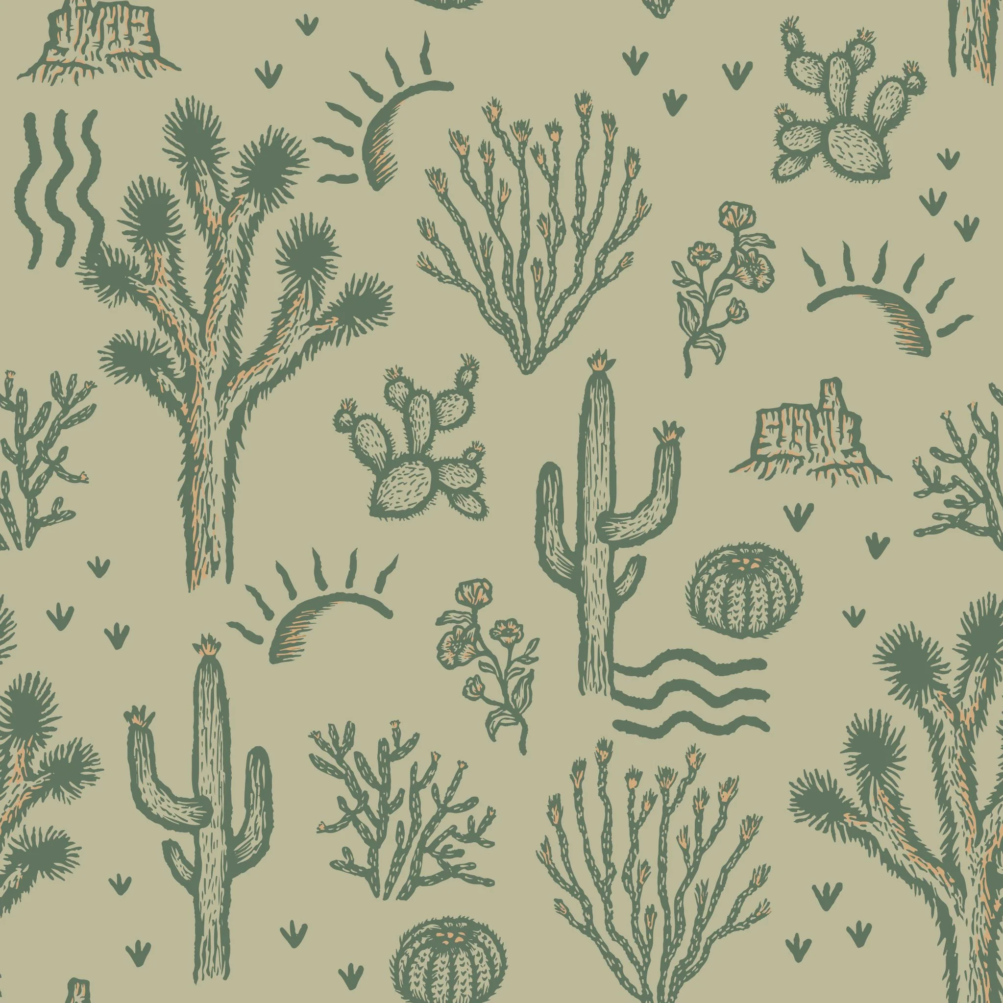 Desert Dreamer (Green) Wallpaper - Image 5