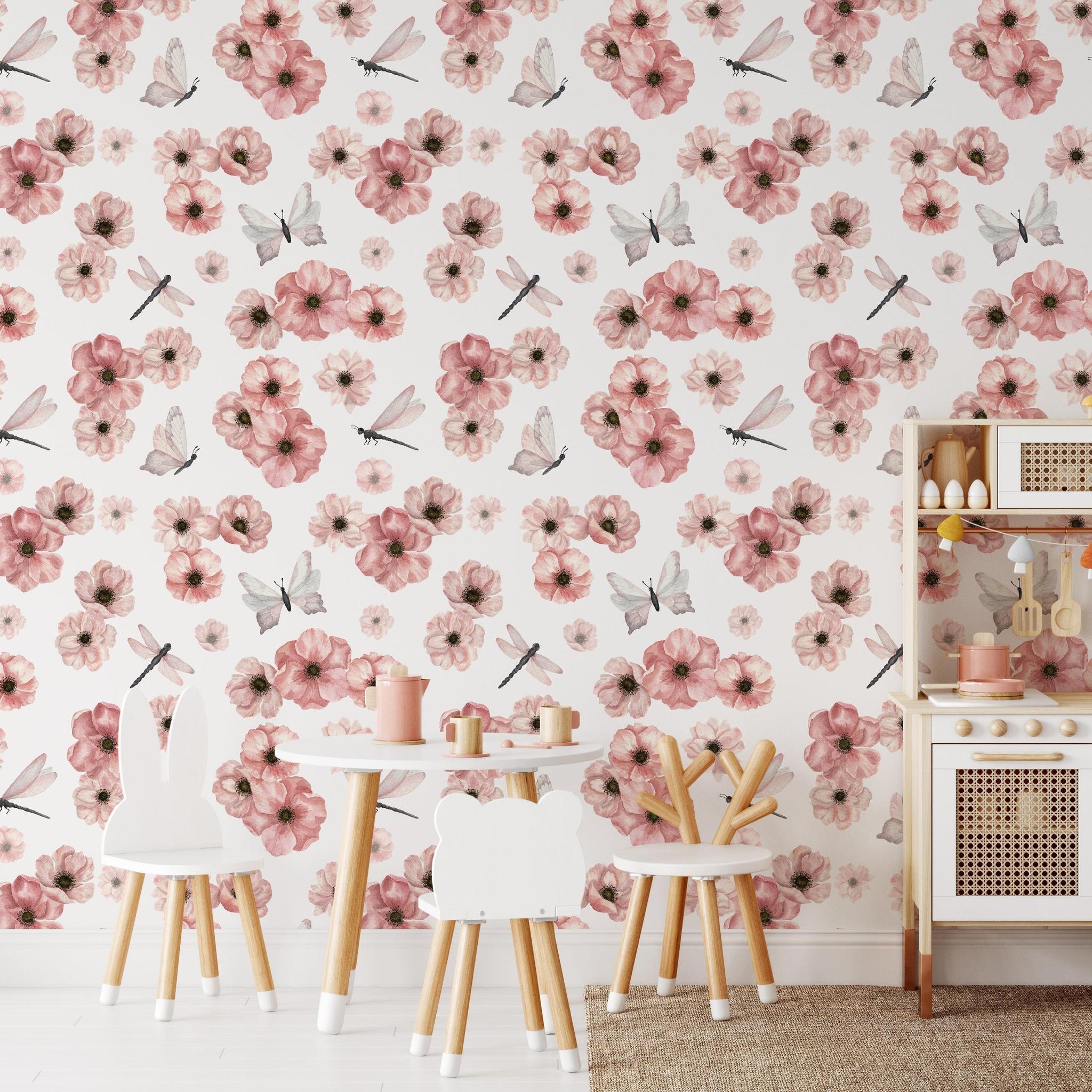 Dragonlily (White) Wallpaper - Image 2