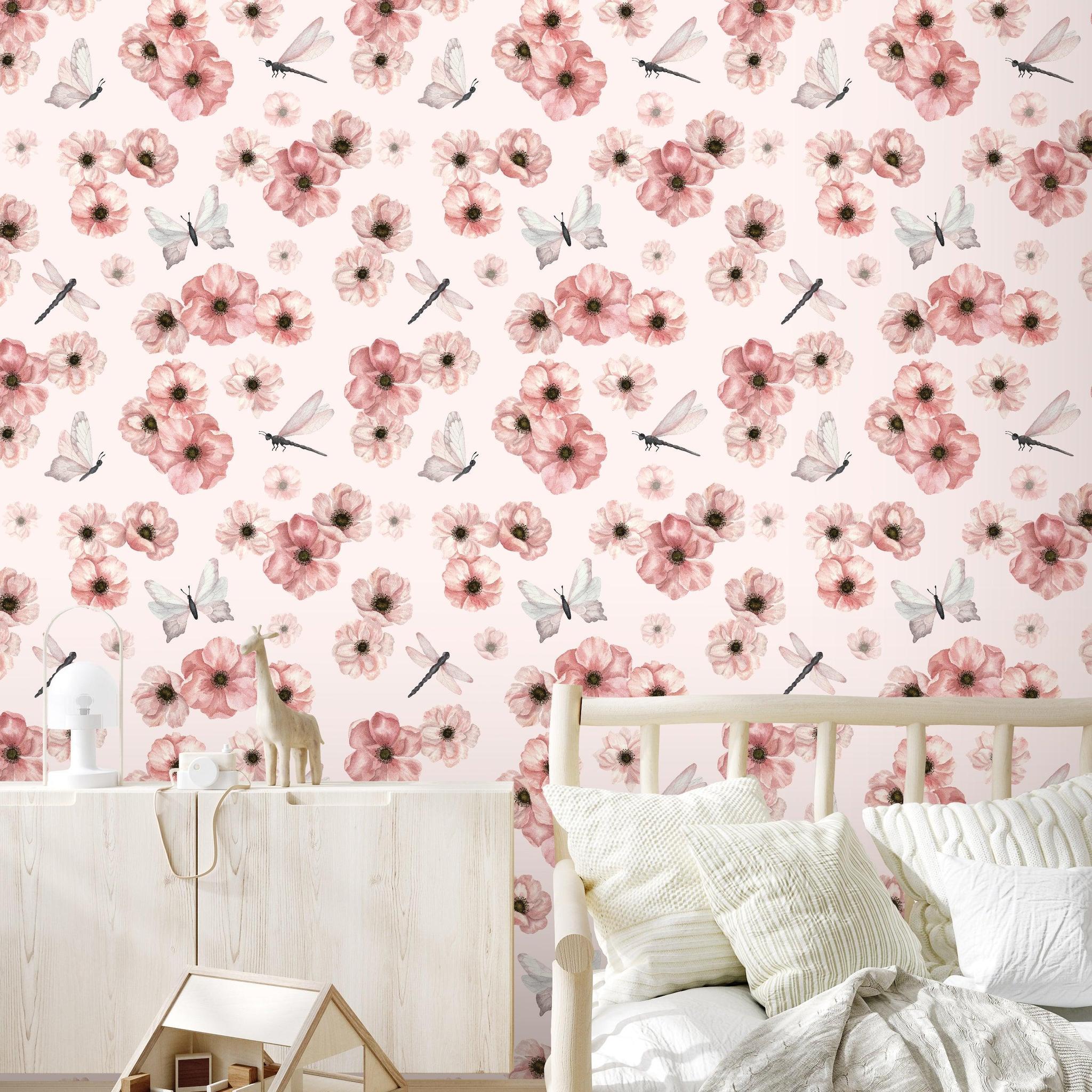 Dragonlily (Blush) Wallpaper - Image 3
