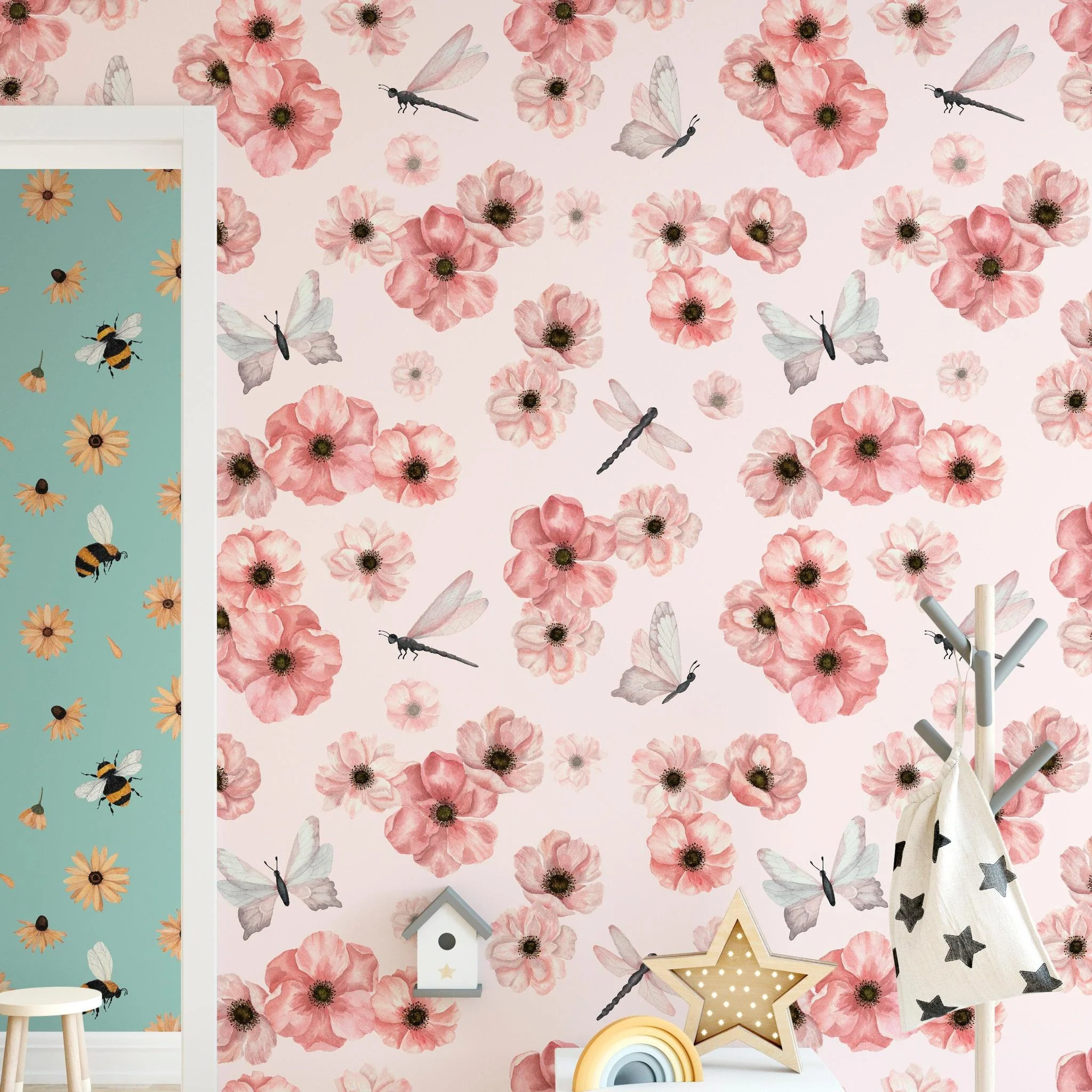 Dragonlily (Blush) Wallpaper - Image 5