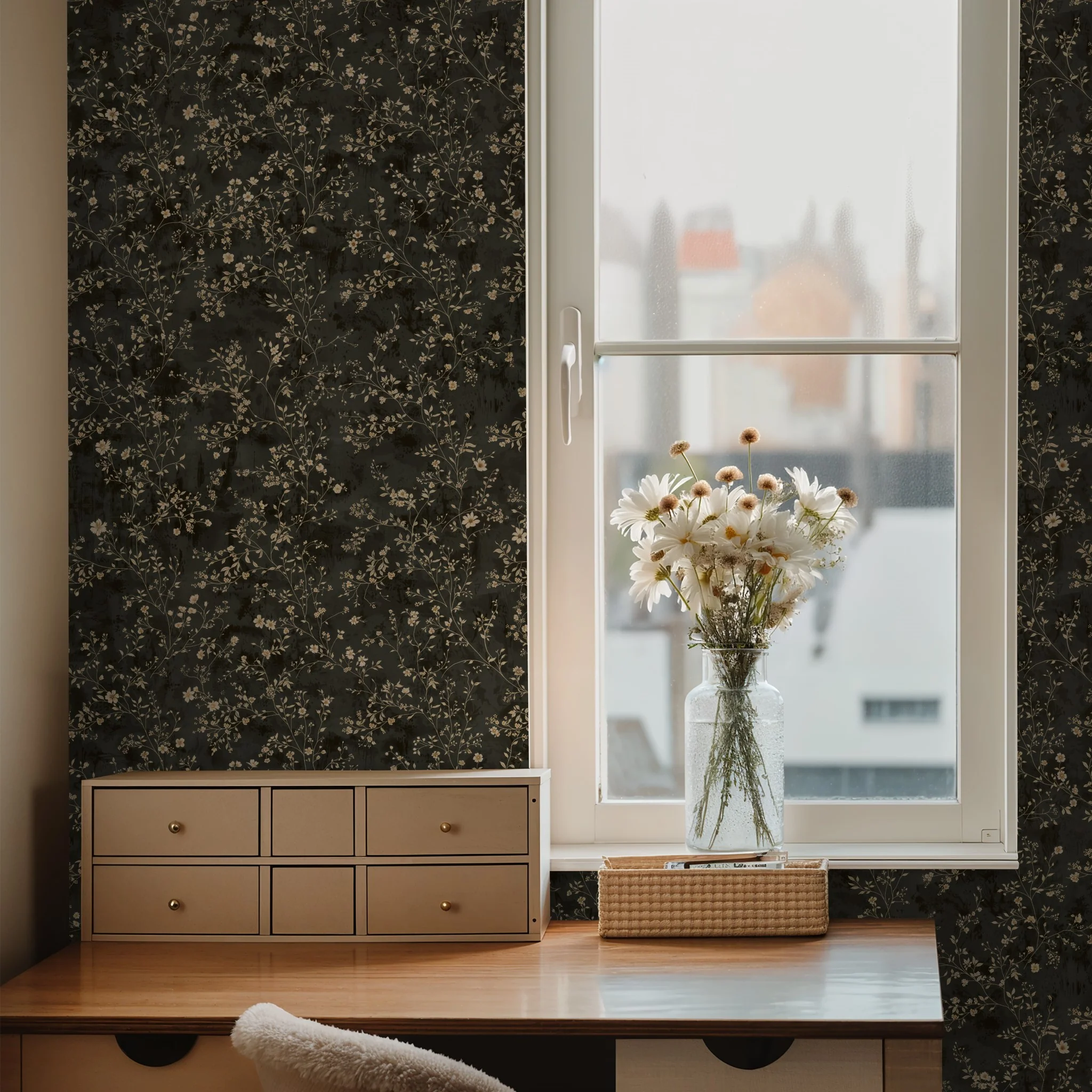 Enchanted Flora Wallpaper - 2 FT H X 44.3 FT W LUXE