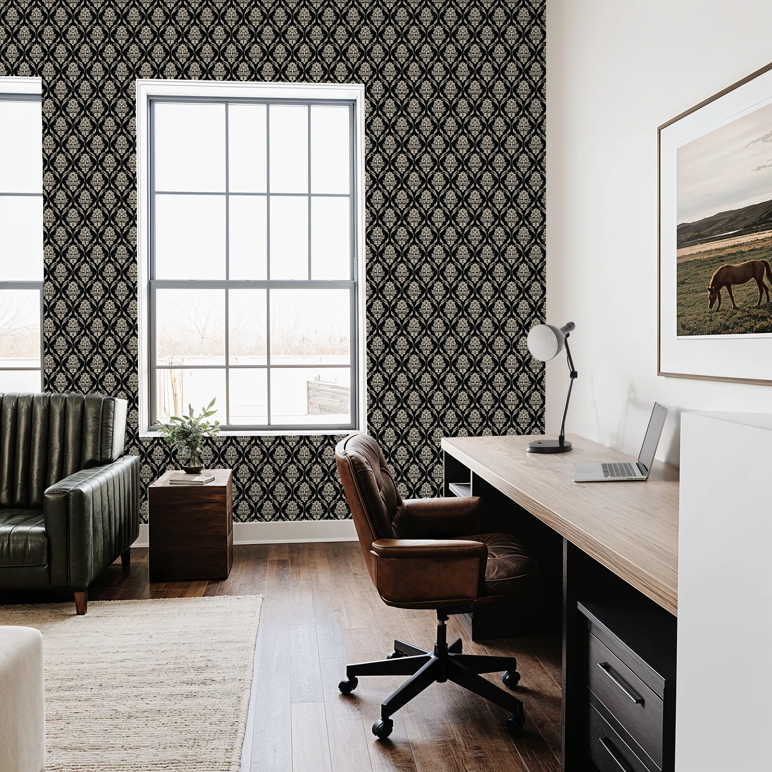 Farmhouse Revival (Black) Wallpaper - Image 5