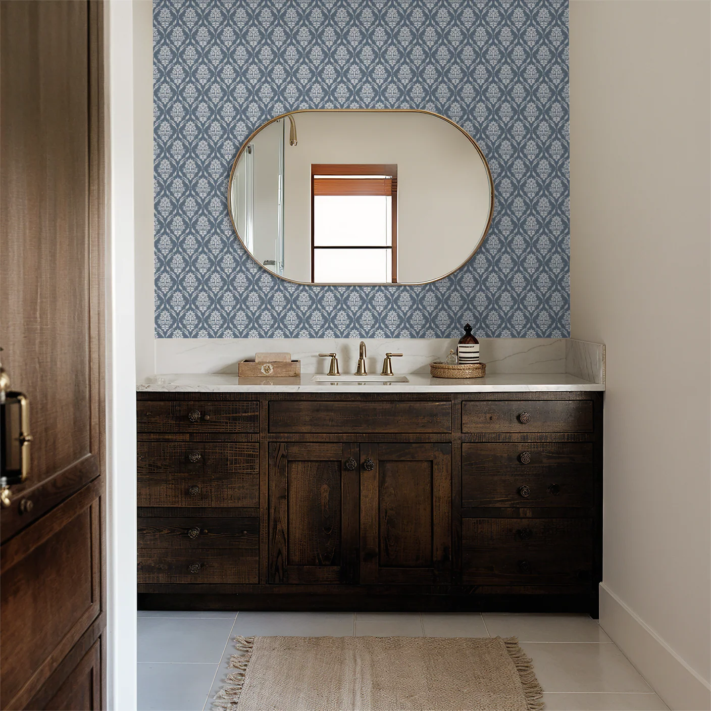 Farmhouse Revival (Blue) Wallpaper - Image 3