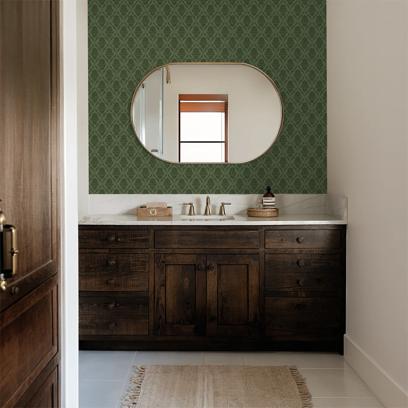 Farmhouse Revival (Green) Wallpaper - Image 3