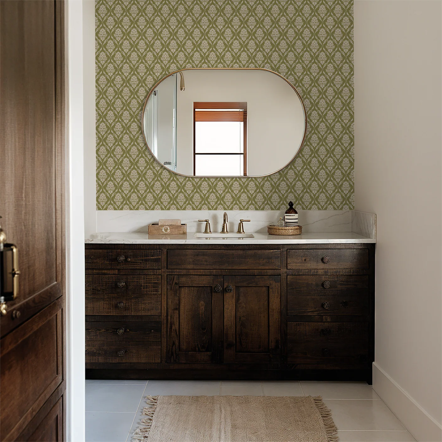Farmhouse Revival (Olive) Wallpaper - Image 3