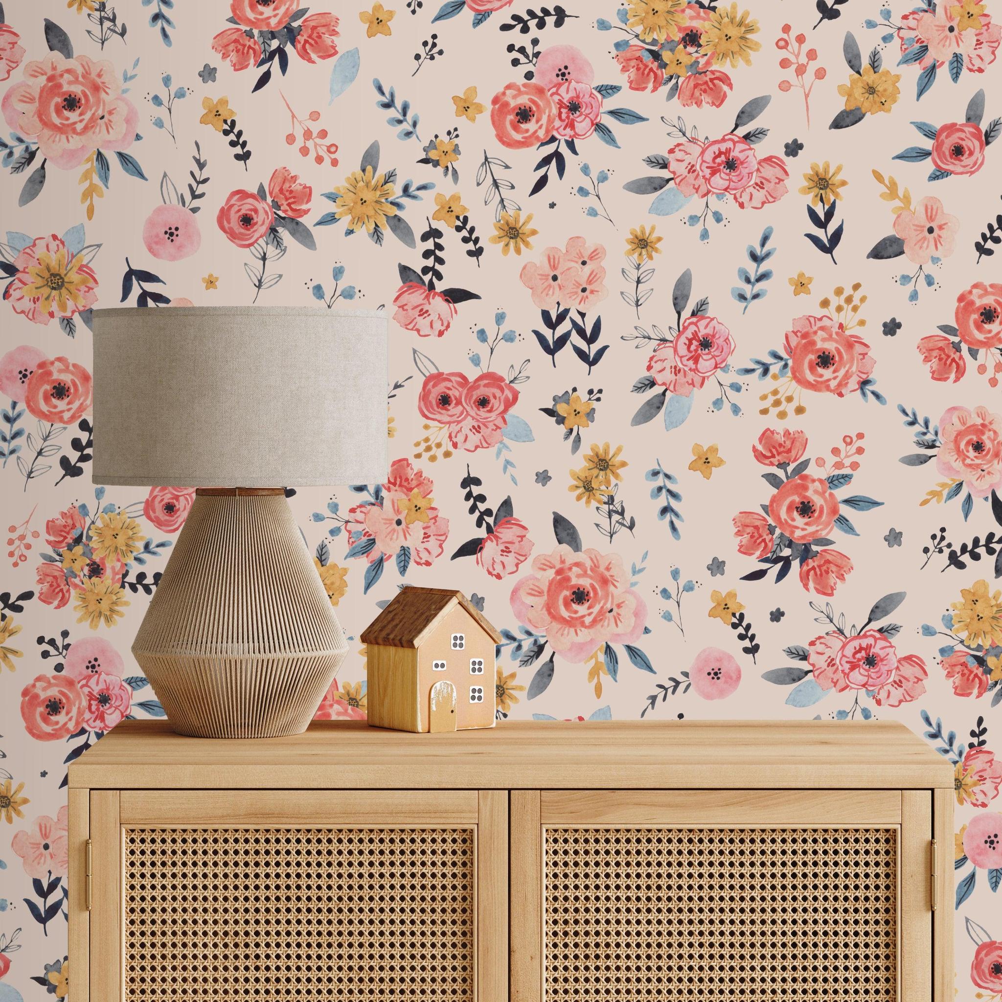 In Bloom (Blush) Wallpaper - Image 3