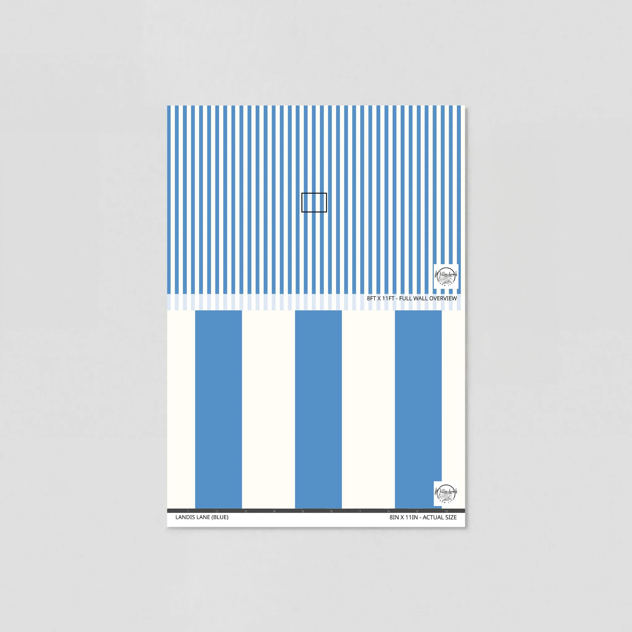 Landis Lane (Blue) Wallpaper - Image 6