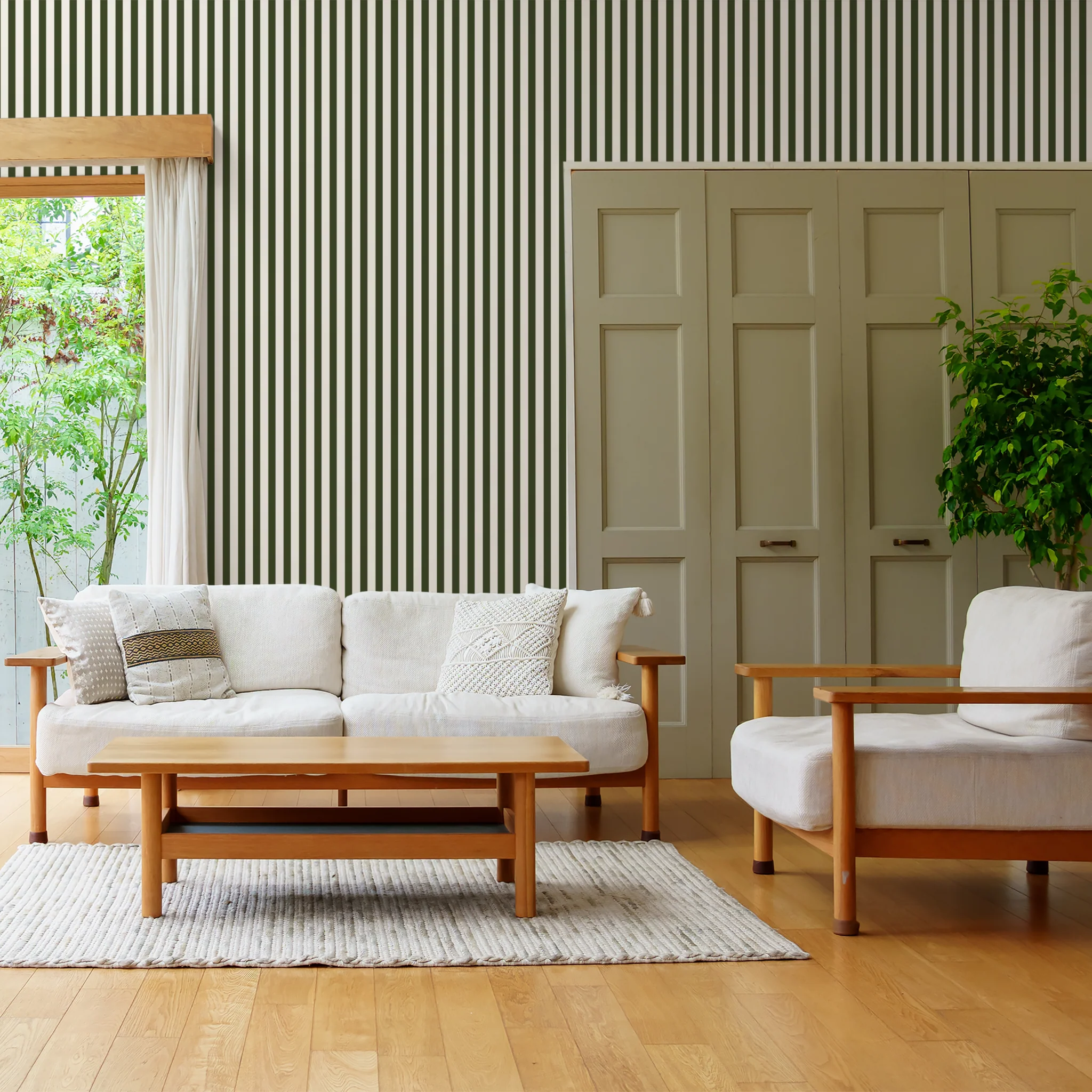 Landis Lane (Dark Green) Wallpaper - Image 3