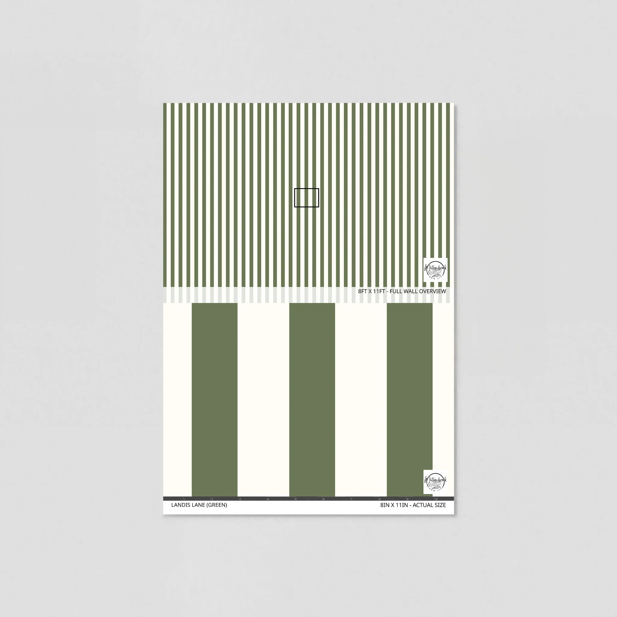 Landis Lane (Green) Wallpaper - Image 6