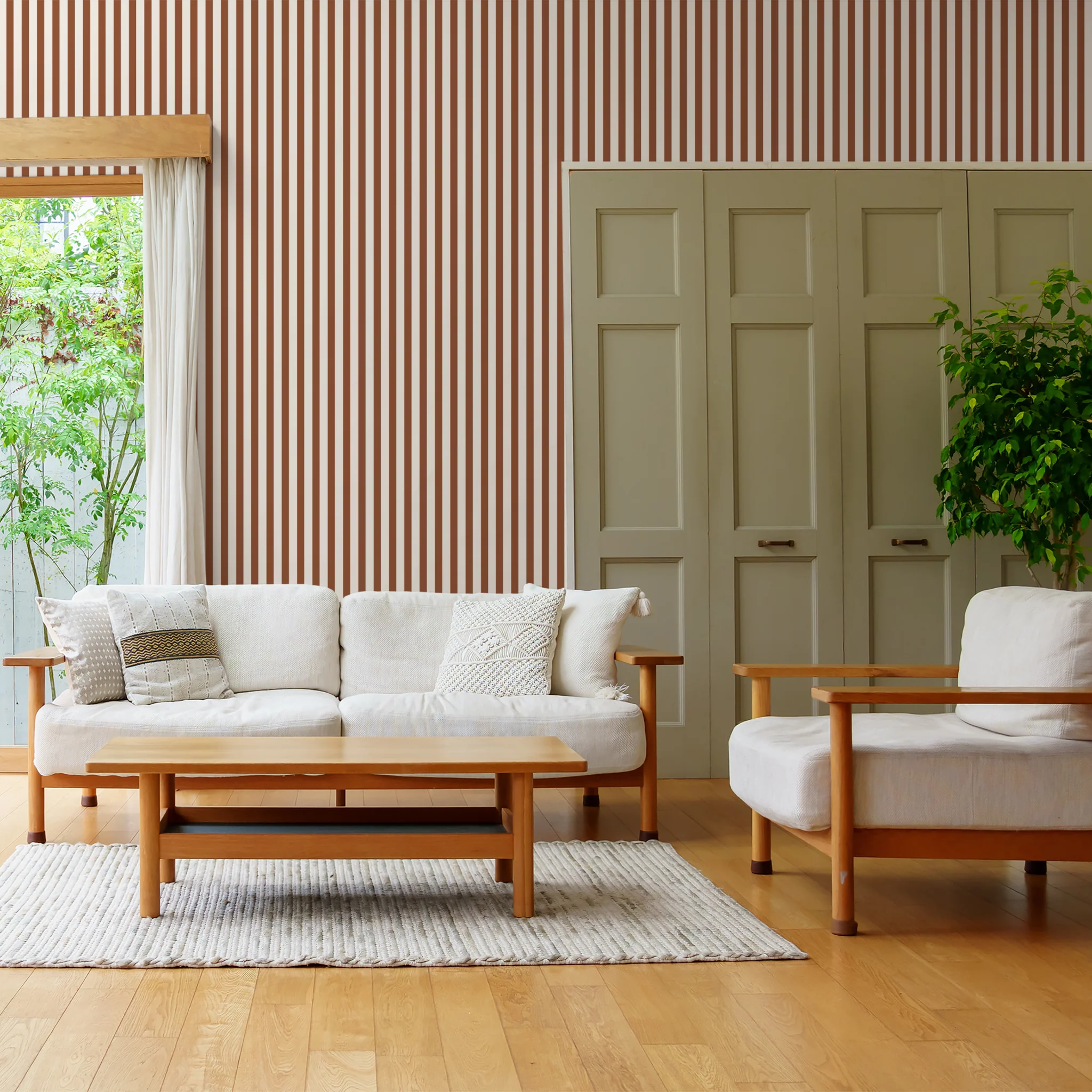 Landis Lane (Red) Wallpaper - Image 3