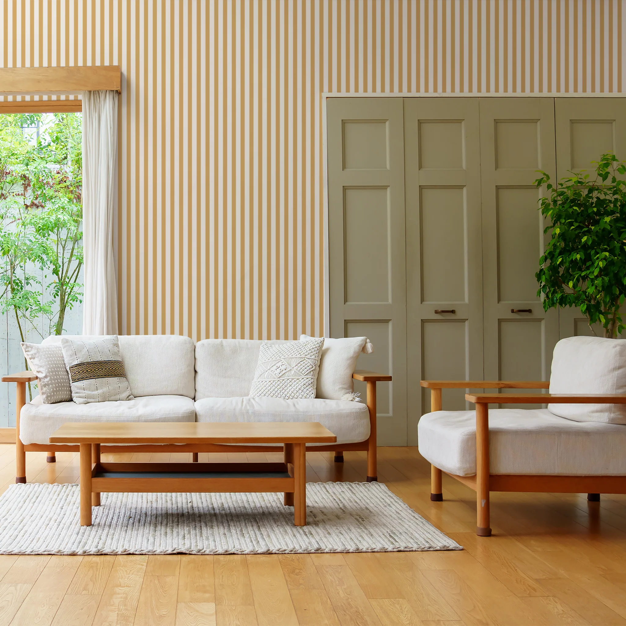 Landis Lane (Yellow) Wallpaper - Image 3