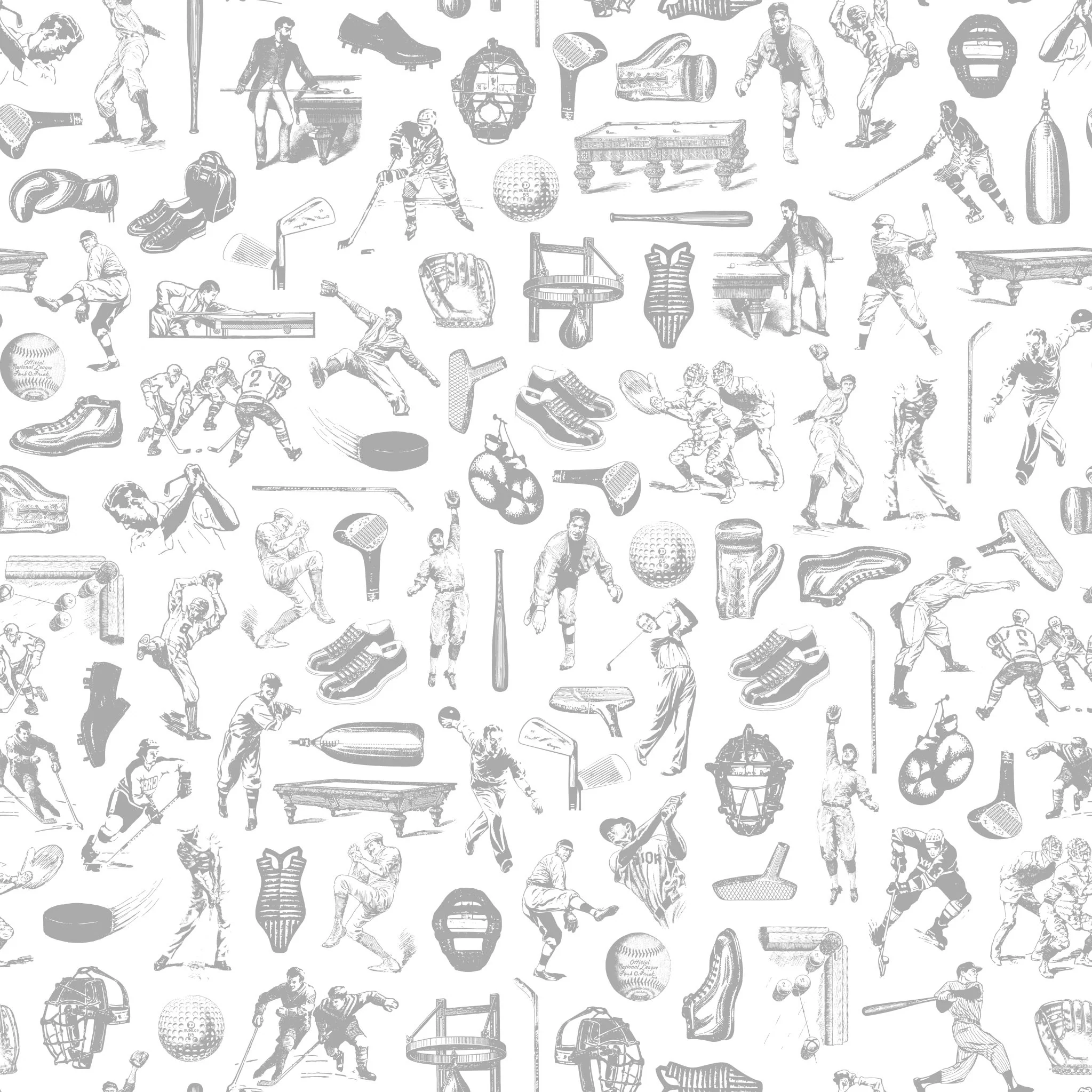 Letterman (Grey) Wallpaper - Image 3