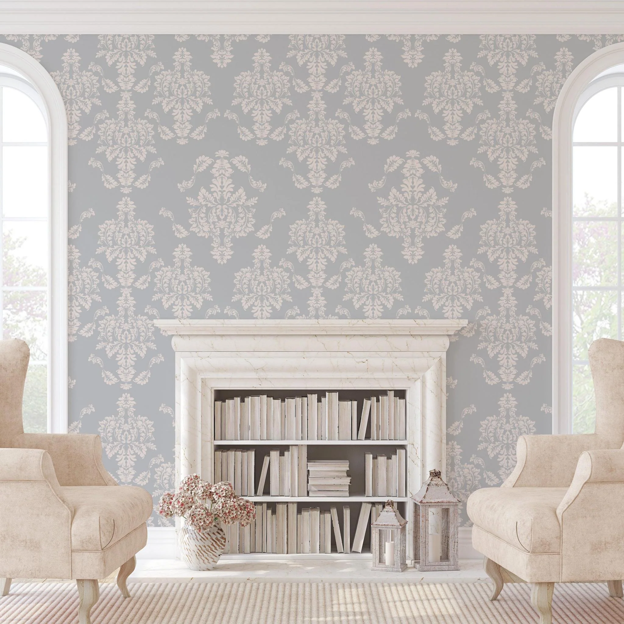 Little Debbie's Damask Wallpaper - Image 5