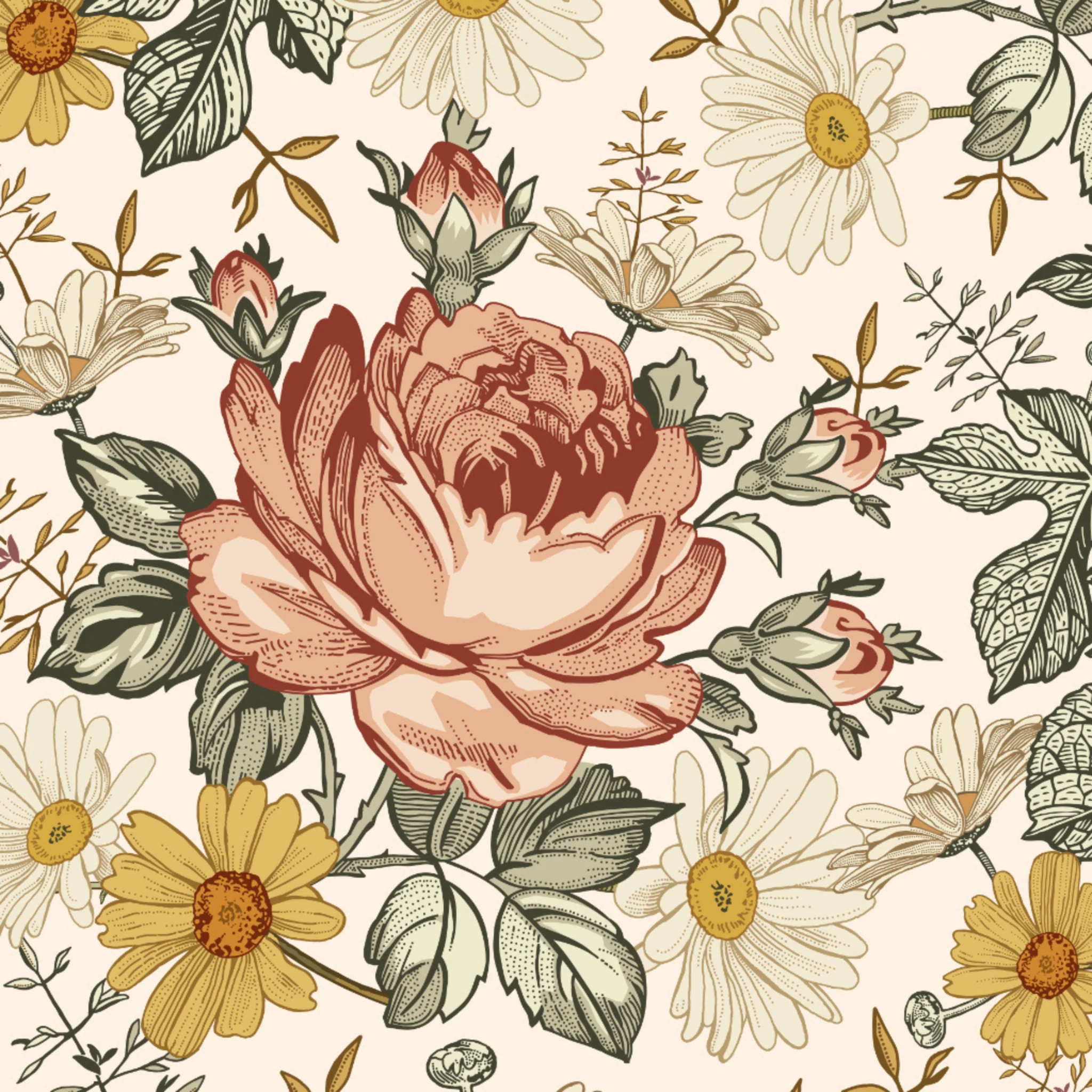 Mia (Cream) Wallpaper - Image 5