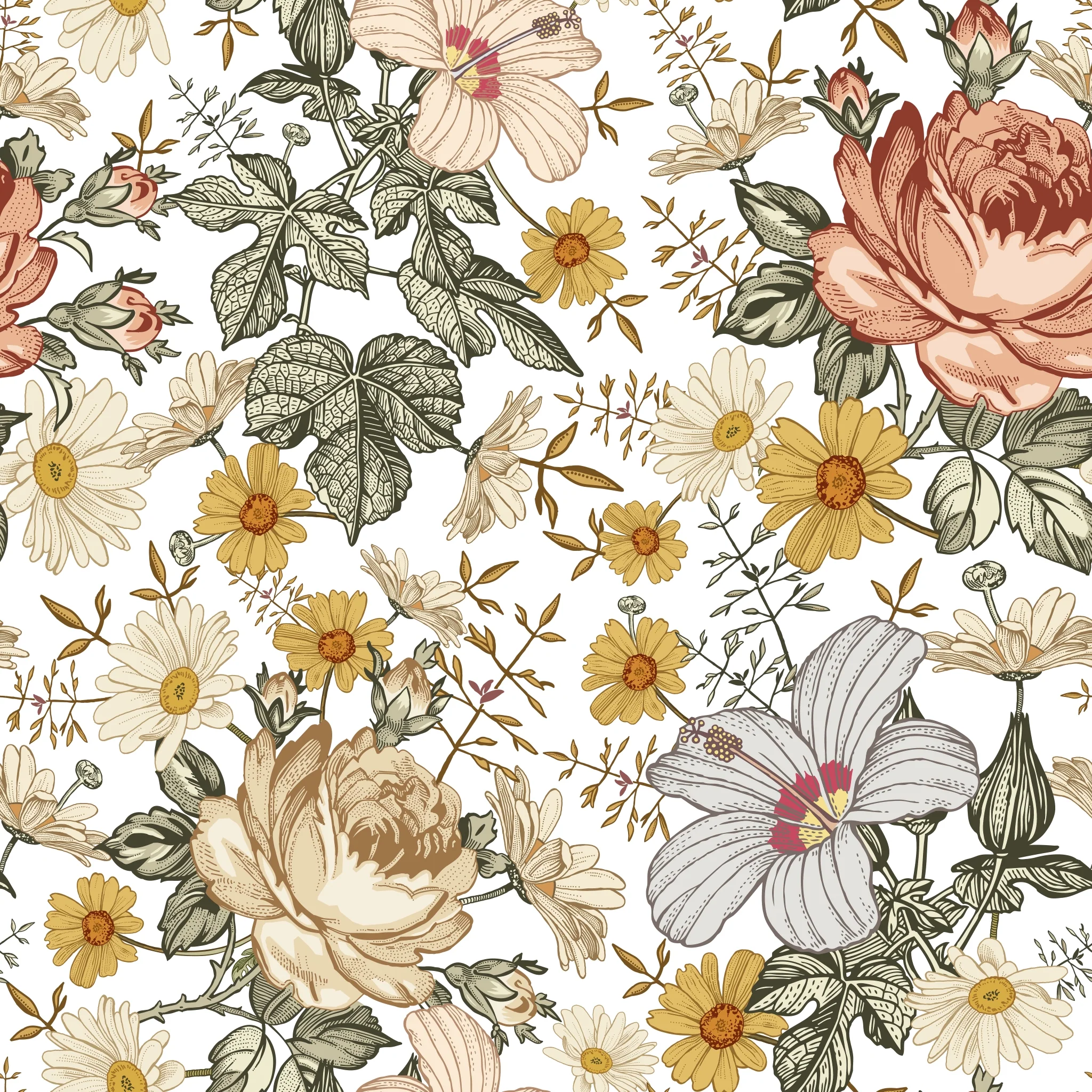 Mia (White) Wallpaper - Image 2