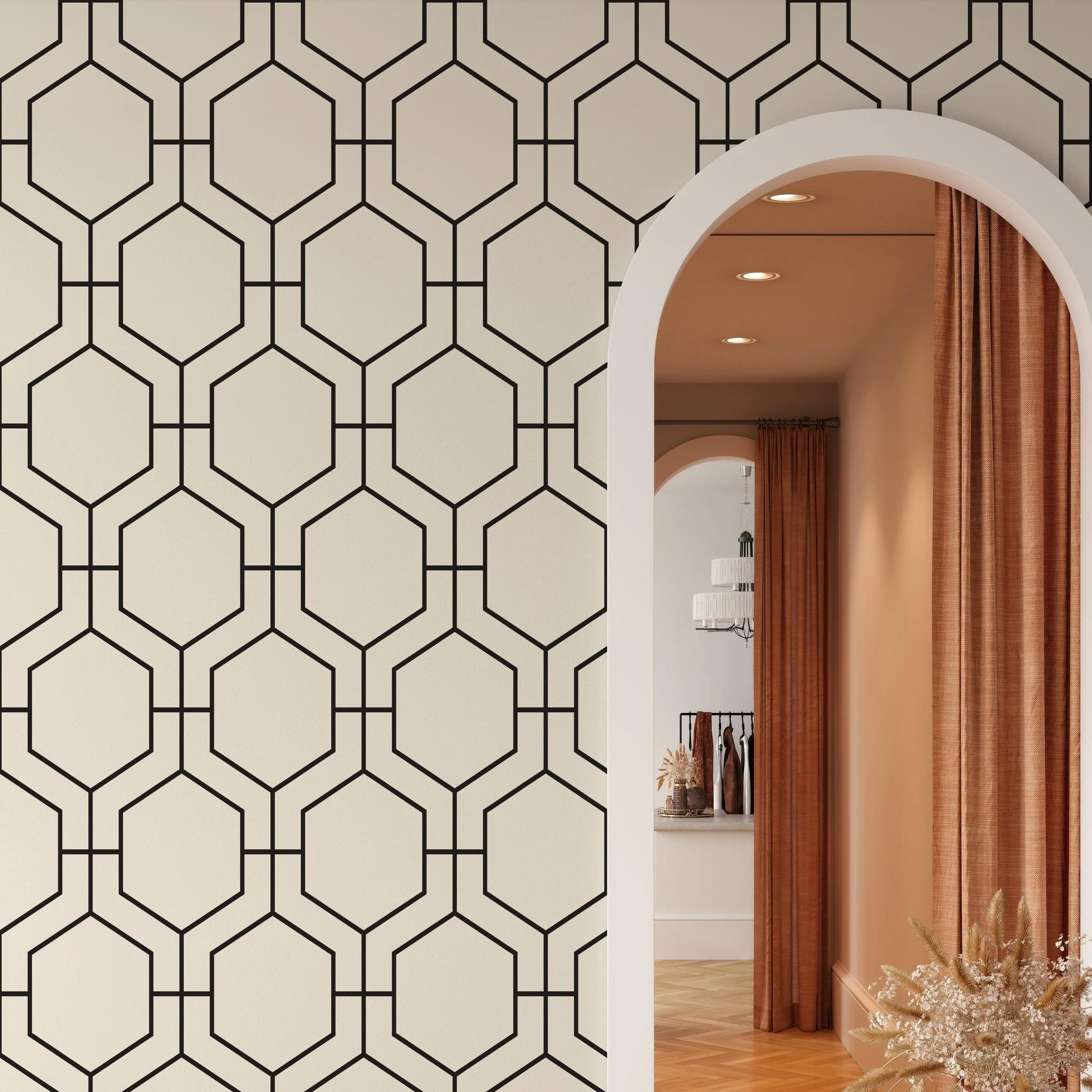 Modern Love Affair Wallpaper - Image 3