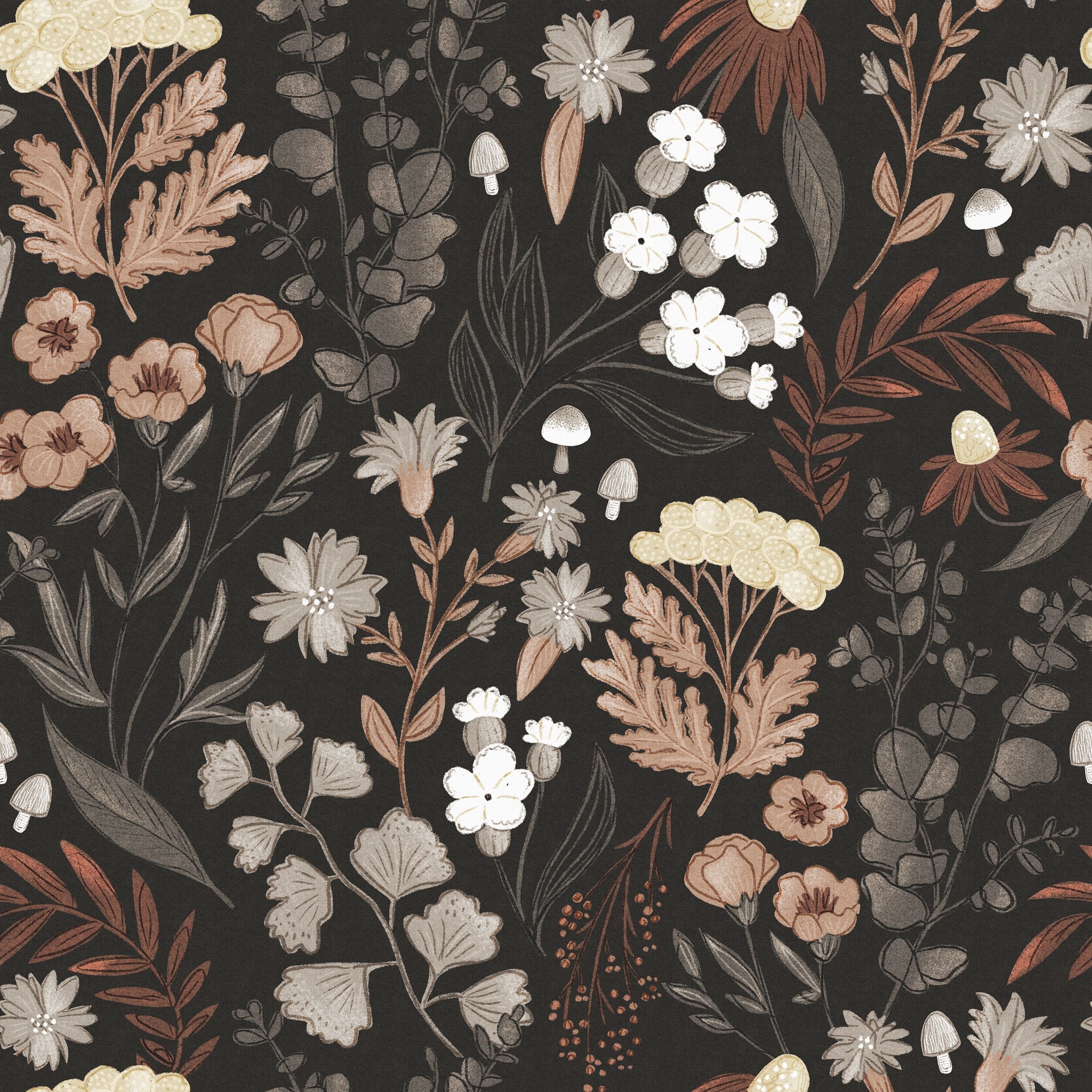 Mushy (Charcoal) Wallpaper - Image 2