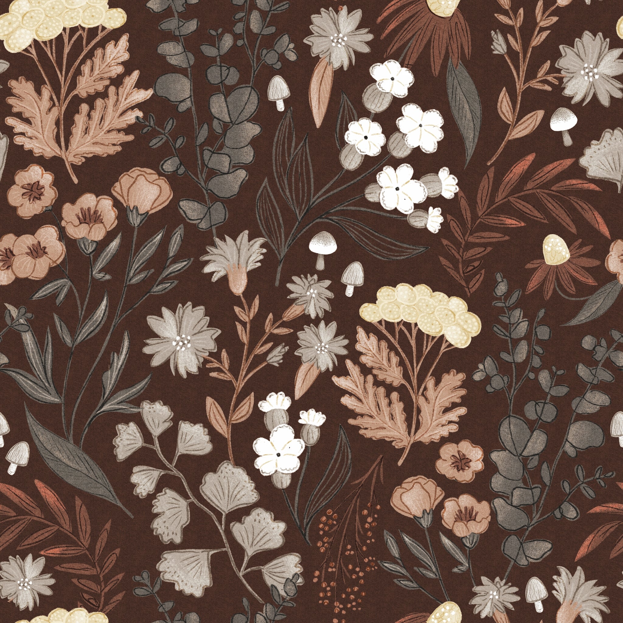 Mushy (Maroon) Wallpaper - Image 2