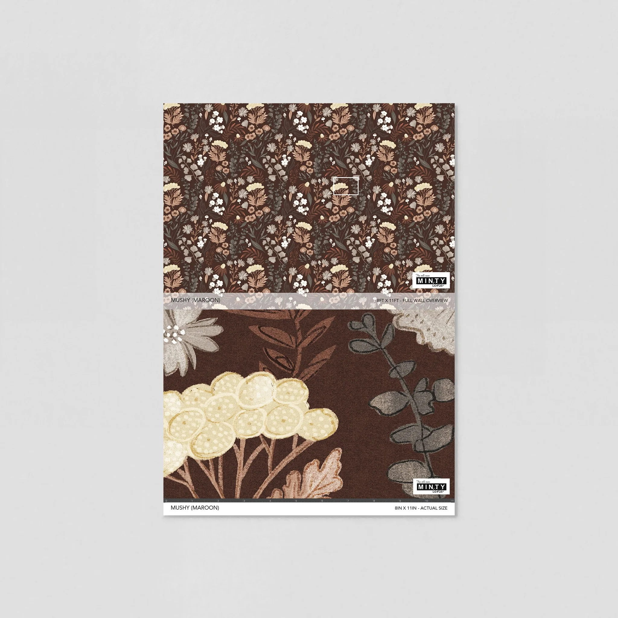 Mushy (Maroon) Wallpaper - Image 6