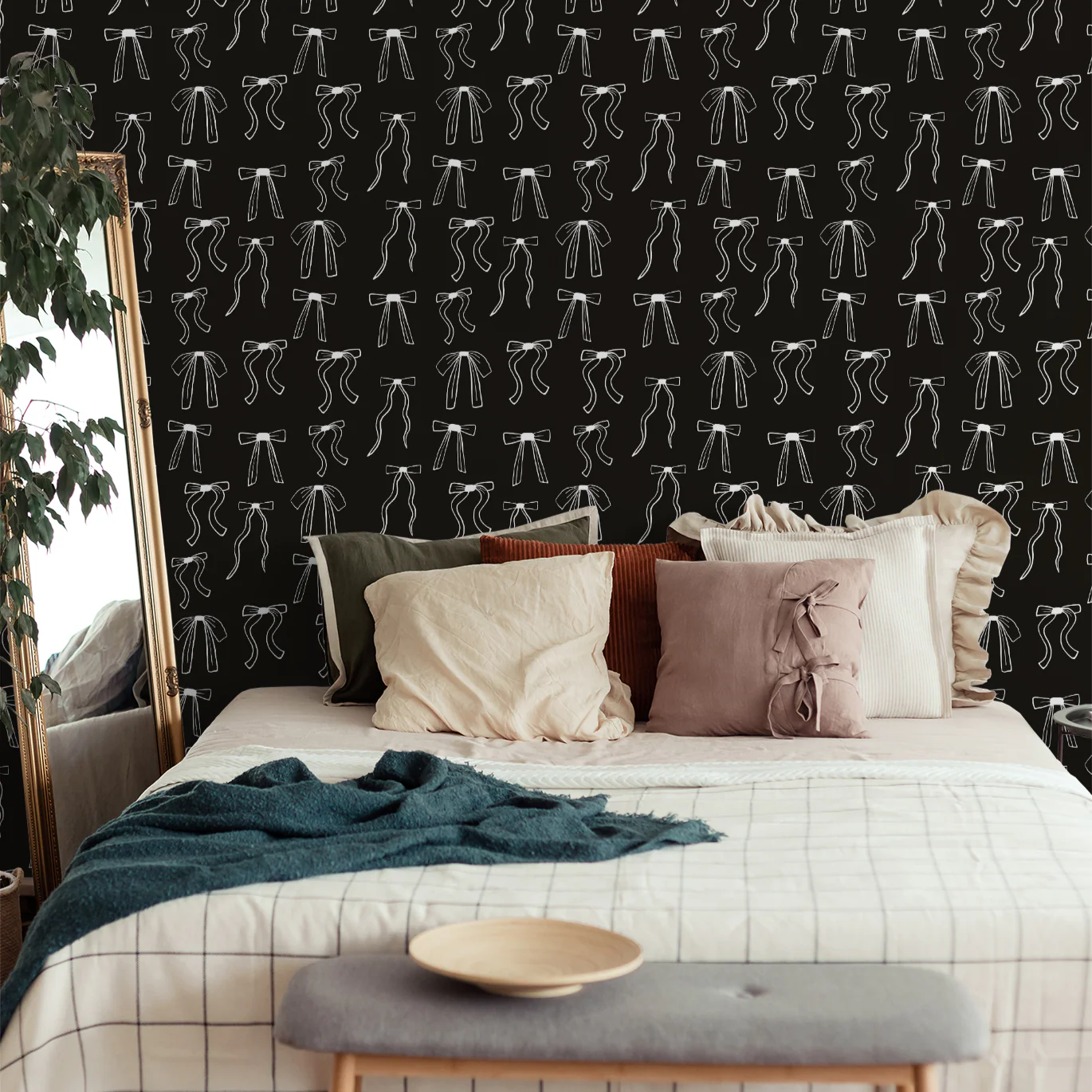Perfectly Tied (Black) Wallpaper - Image 3