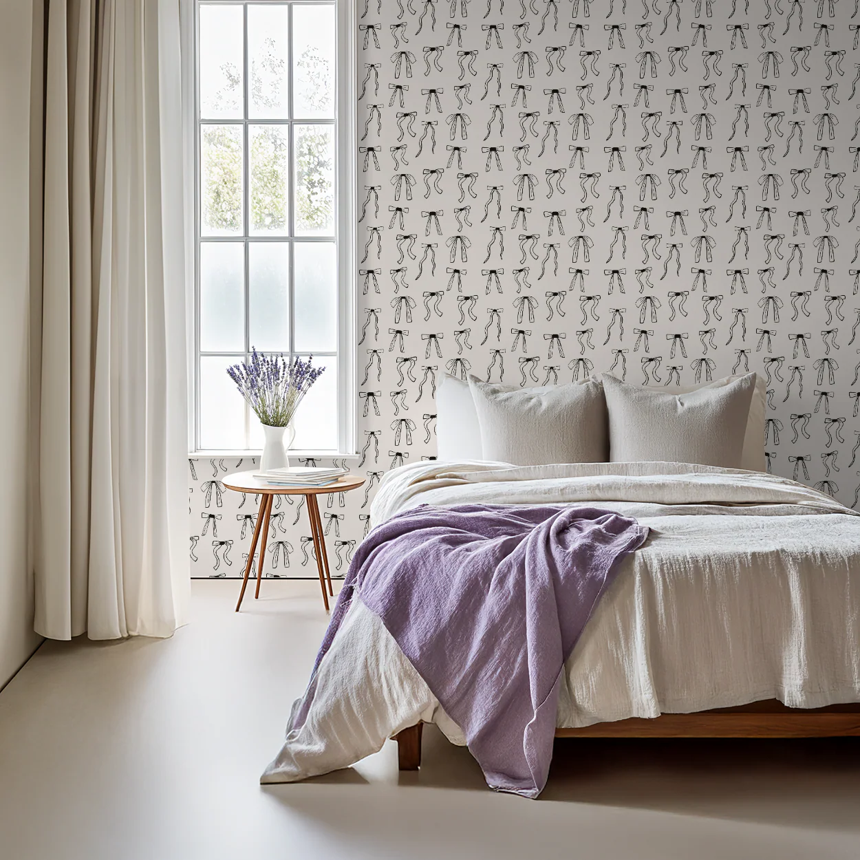 Perfectly Tied (Cream) Wallpaper - Image 5