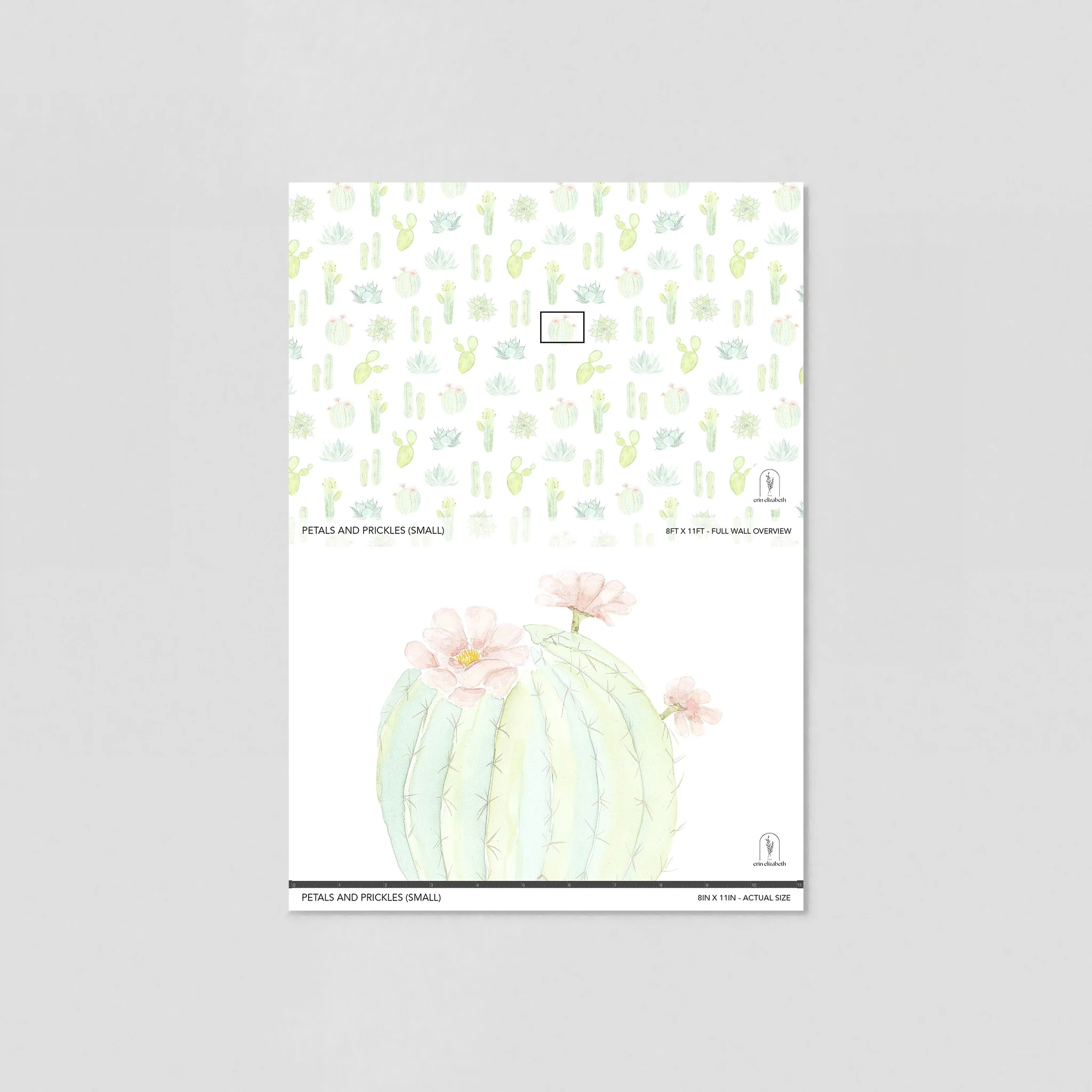 Petals and Prickles (Small) Wallpaper - Image 6