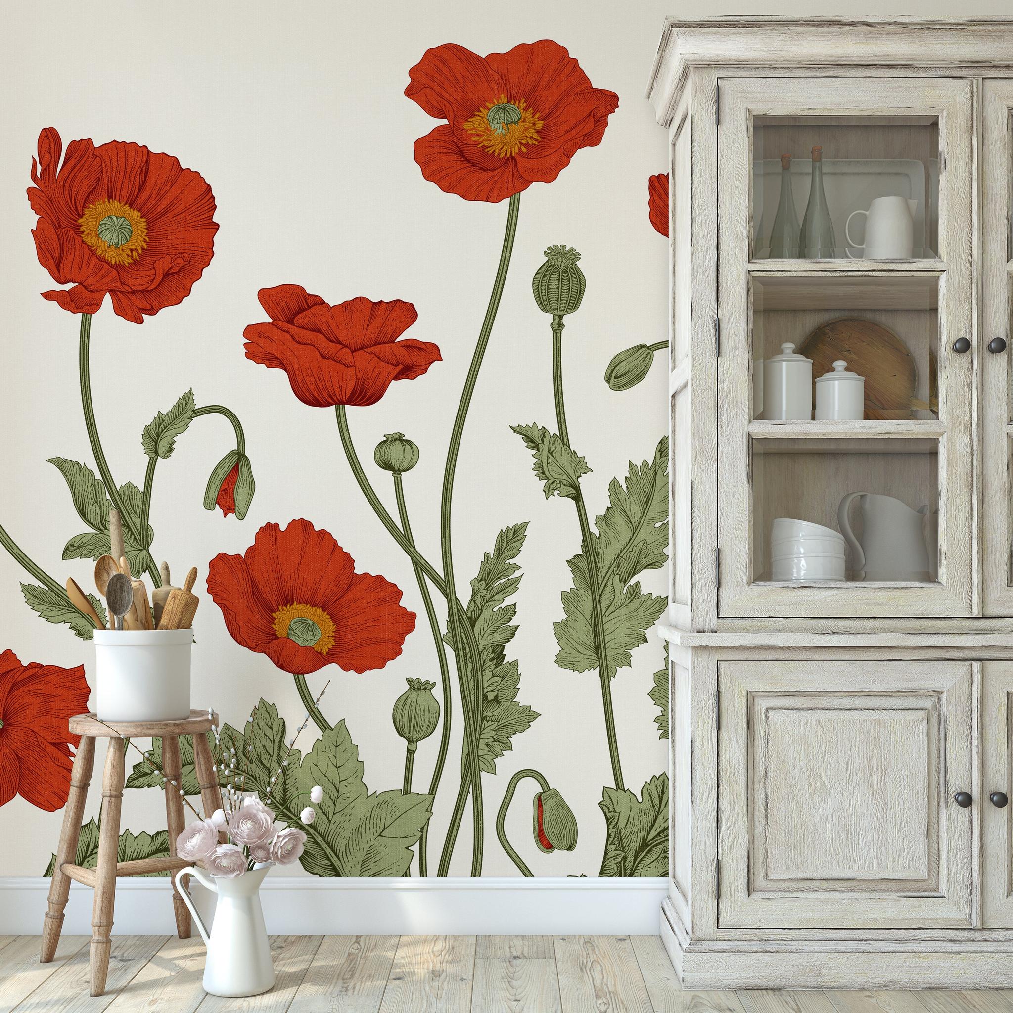 Poppy Lane Wallpaper - Image 3