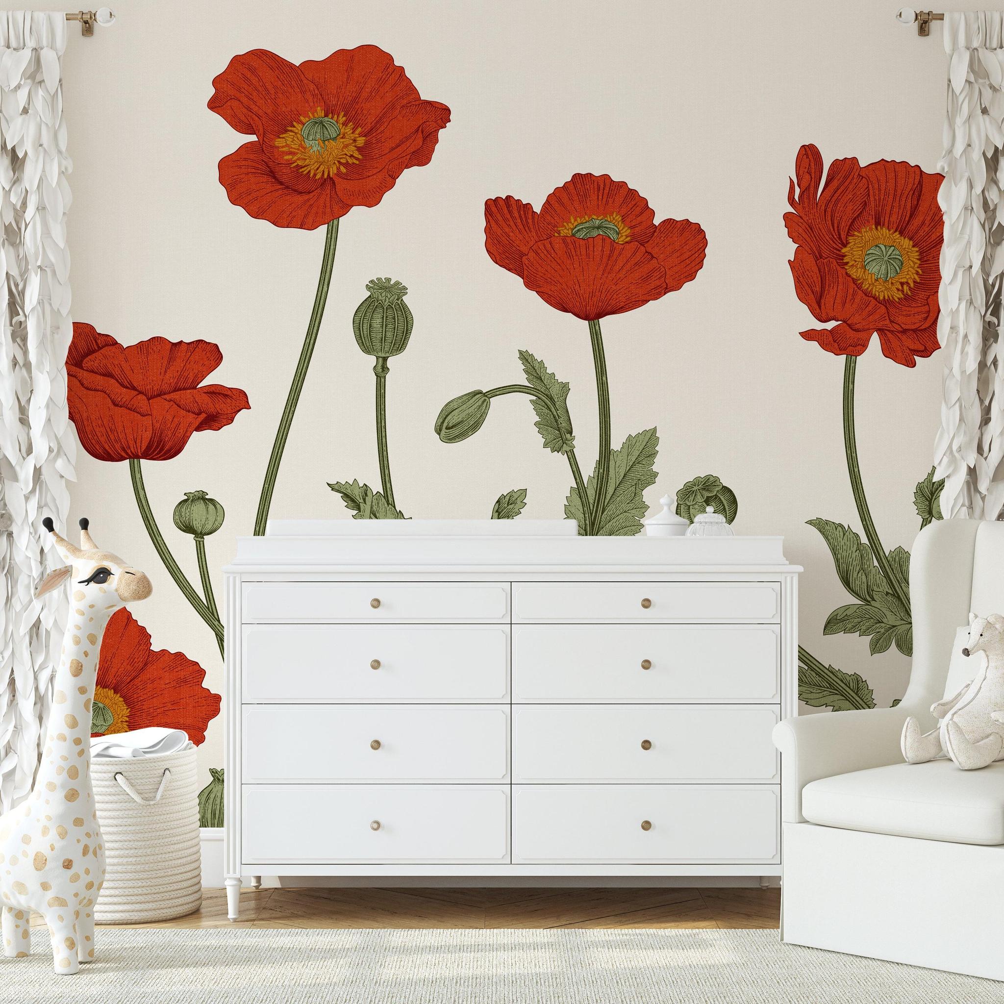 Poppy Lane Wallpaper - Image 4