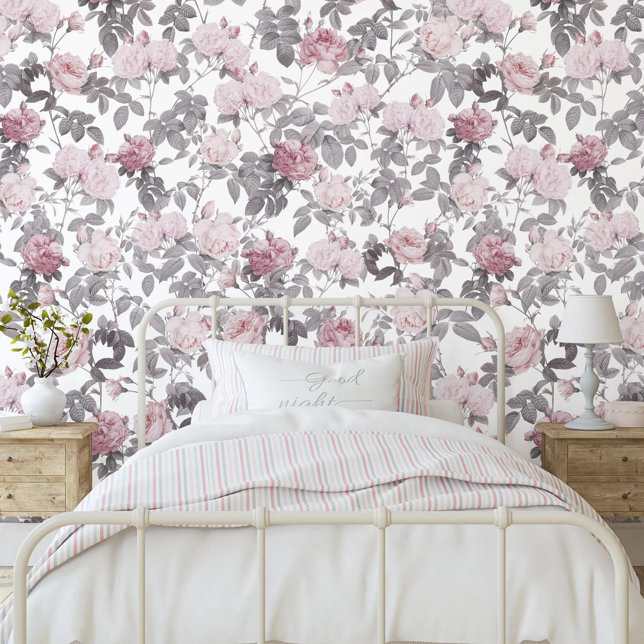 Secret Garden (White) Wallpaper - Image 4
