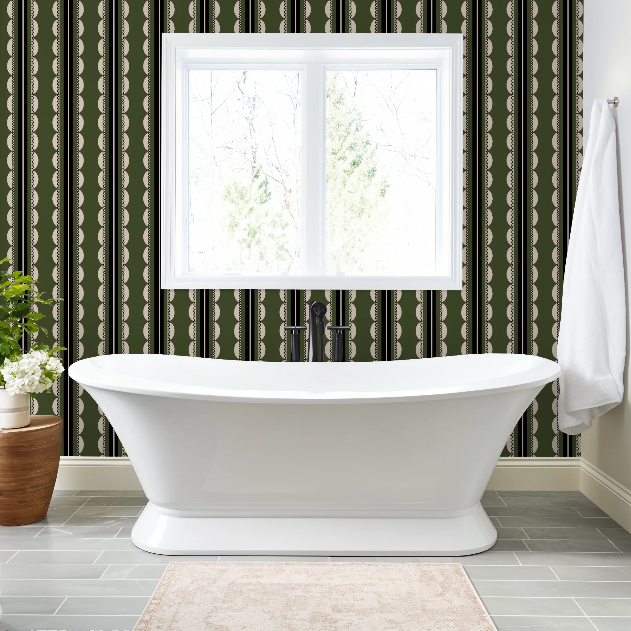 Sunday Scallop (Dark Green)