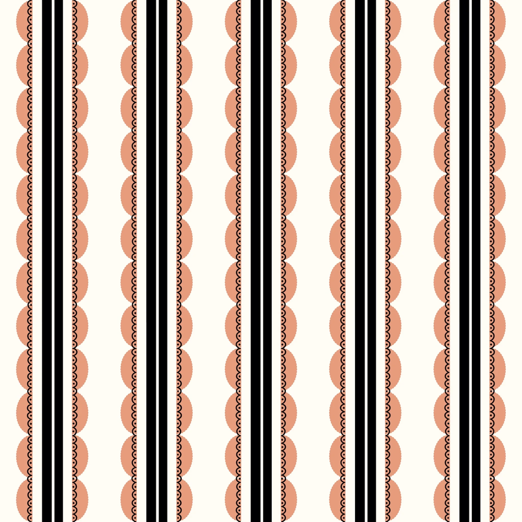 Sunday Scallop (Pink) Wallpaper - Image 2