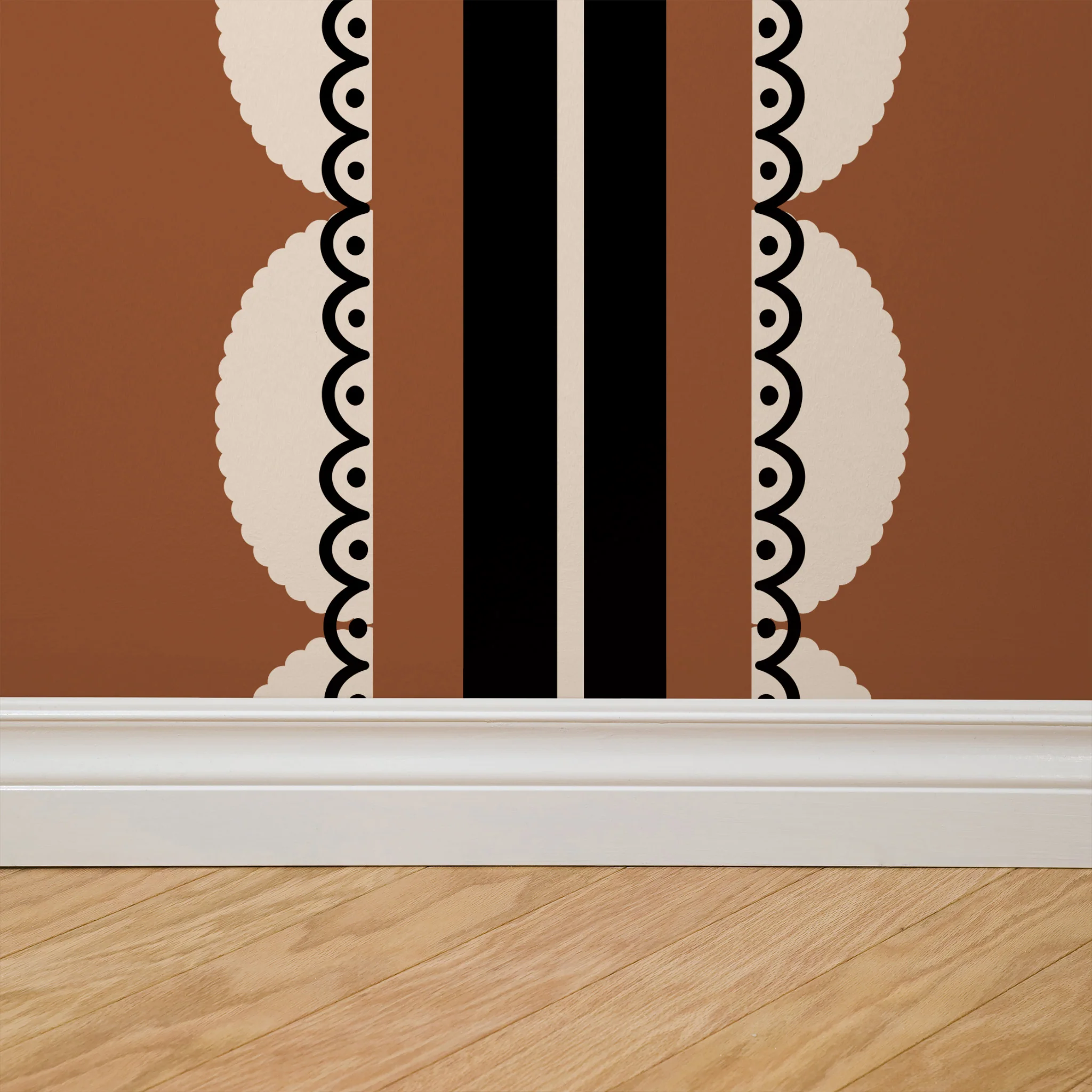 Sunday Scallop (Red) Wallpaper - Image 4