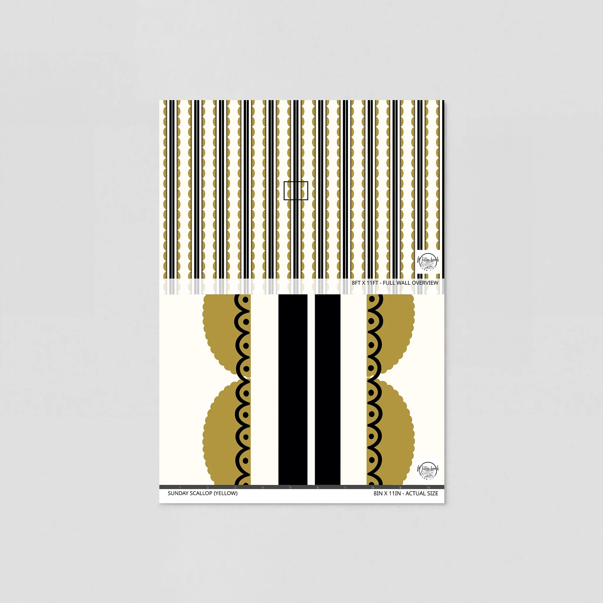 Sunday Scallop (Yellow) Wallpaper - Image 6