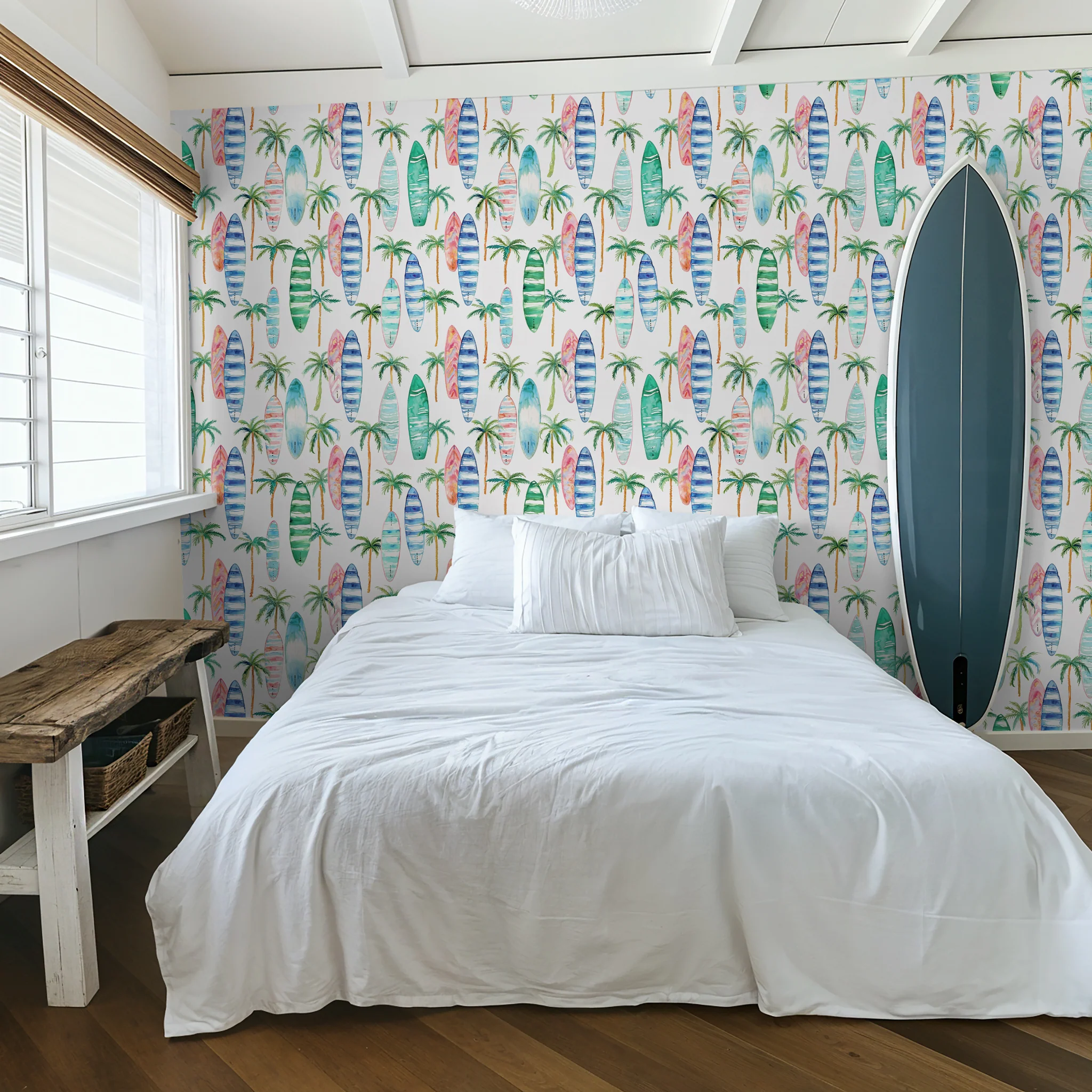 Surfer's Paradise Wallpaper - 10 FT H X 15.8 FT W LUXE