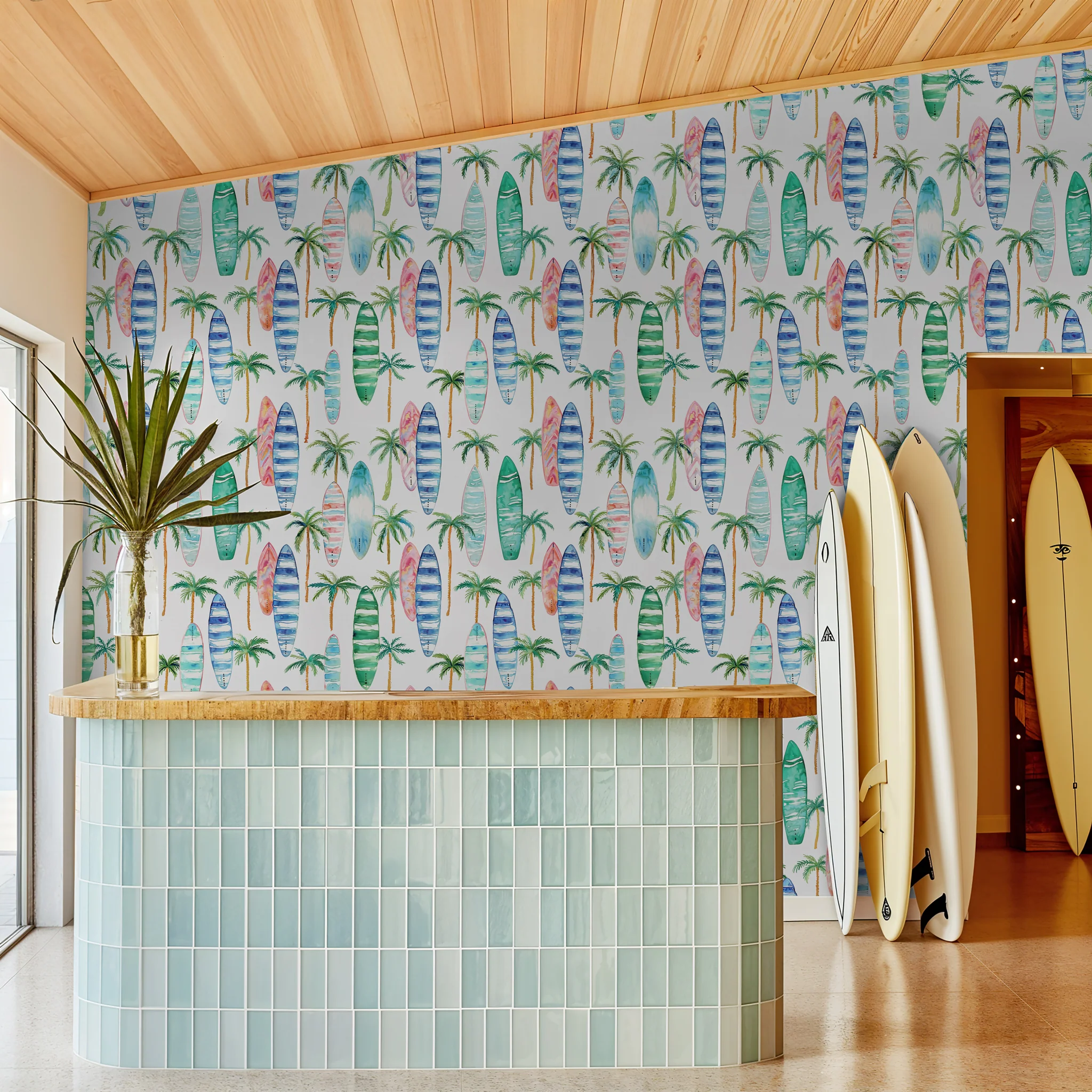Surfer's Paradise Wallpaper - 10 FT H X 15.8 FT W LUXE - Image 5