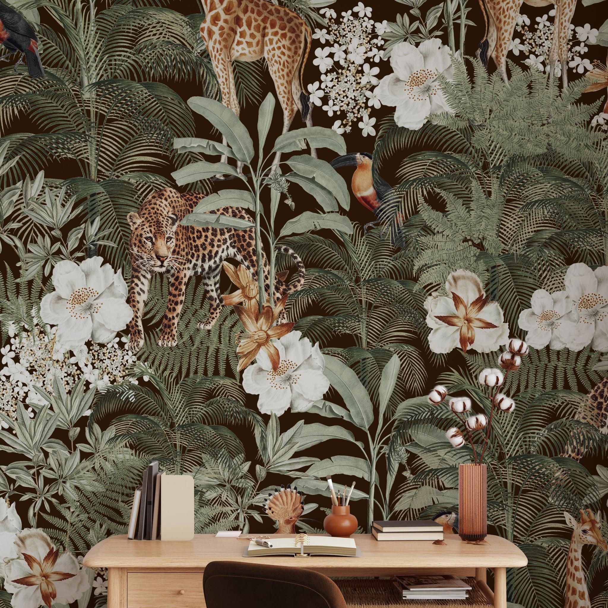 Tanzania (Dark Brown) Wallpaper - Image 4