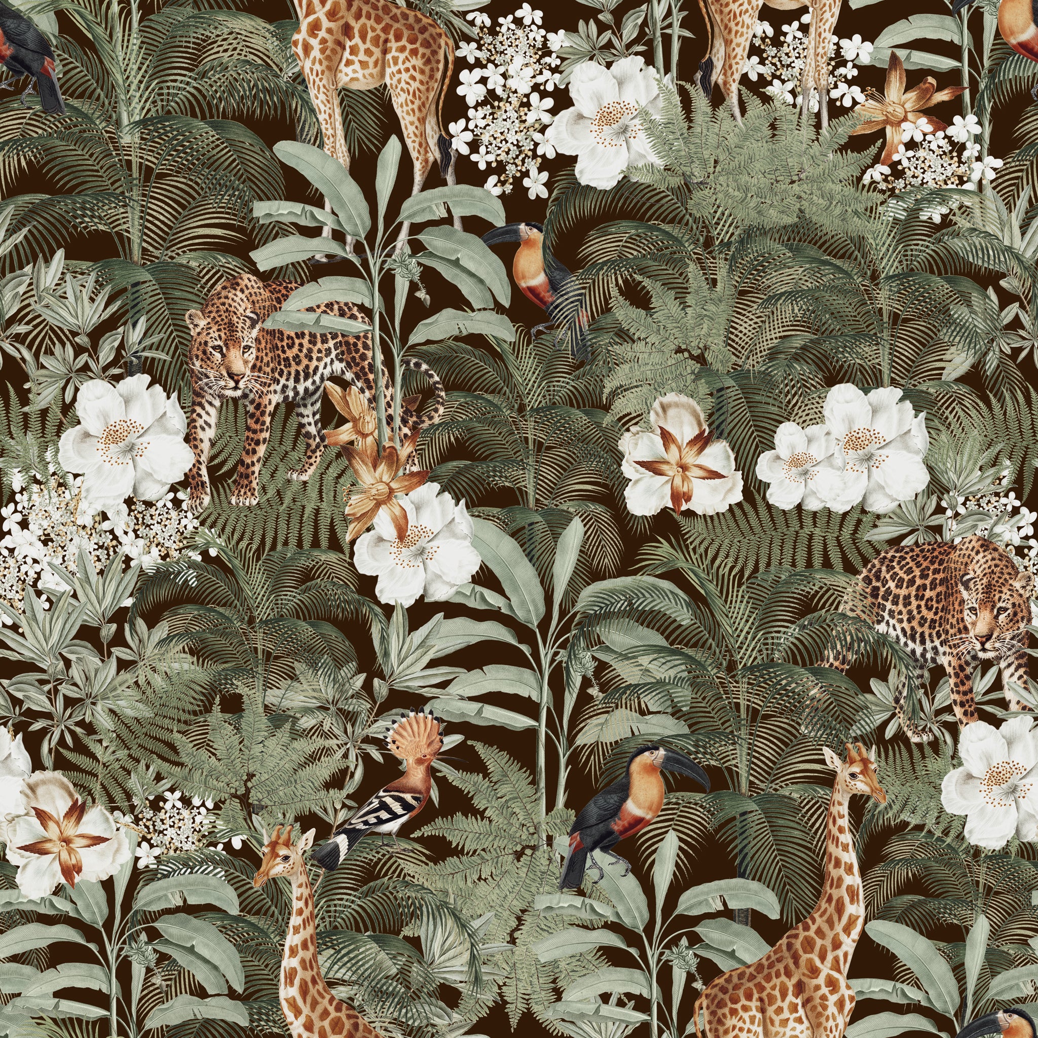 Tanzania (Dark Brown) Wallpaper - Image 5