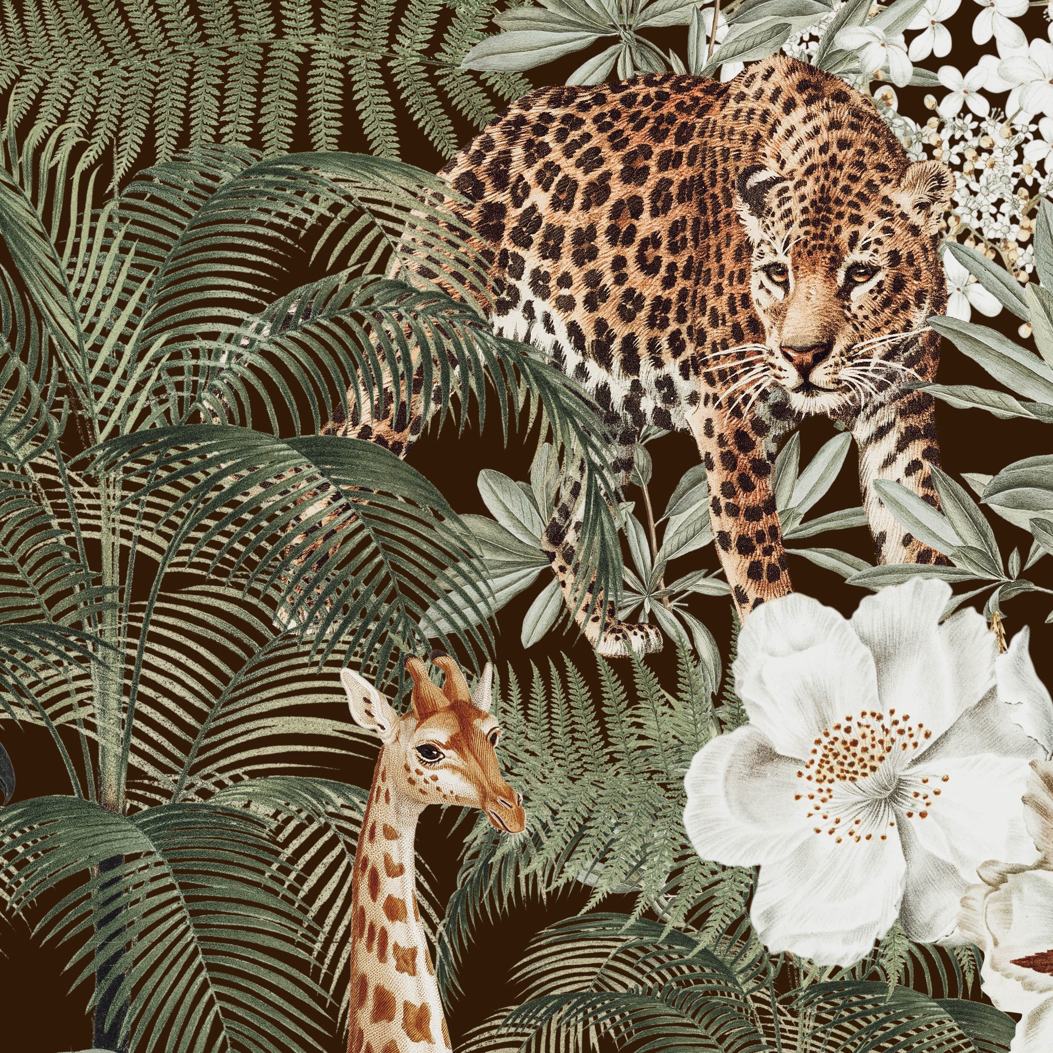 Tanzania (Dark Brown) Wallpaper - Image 6