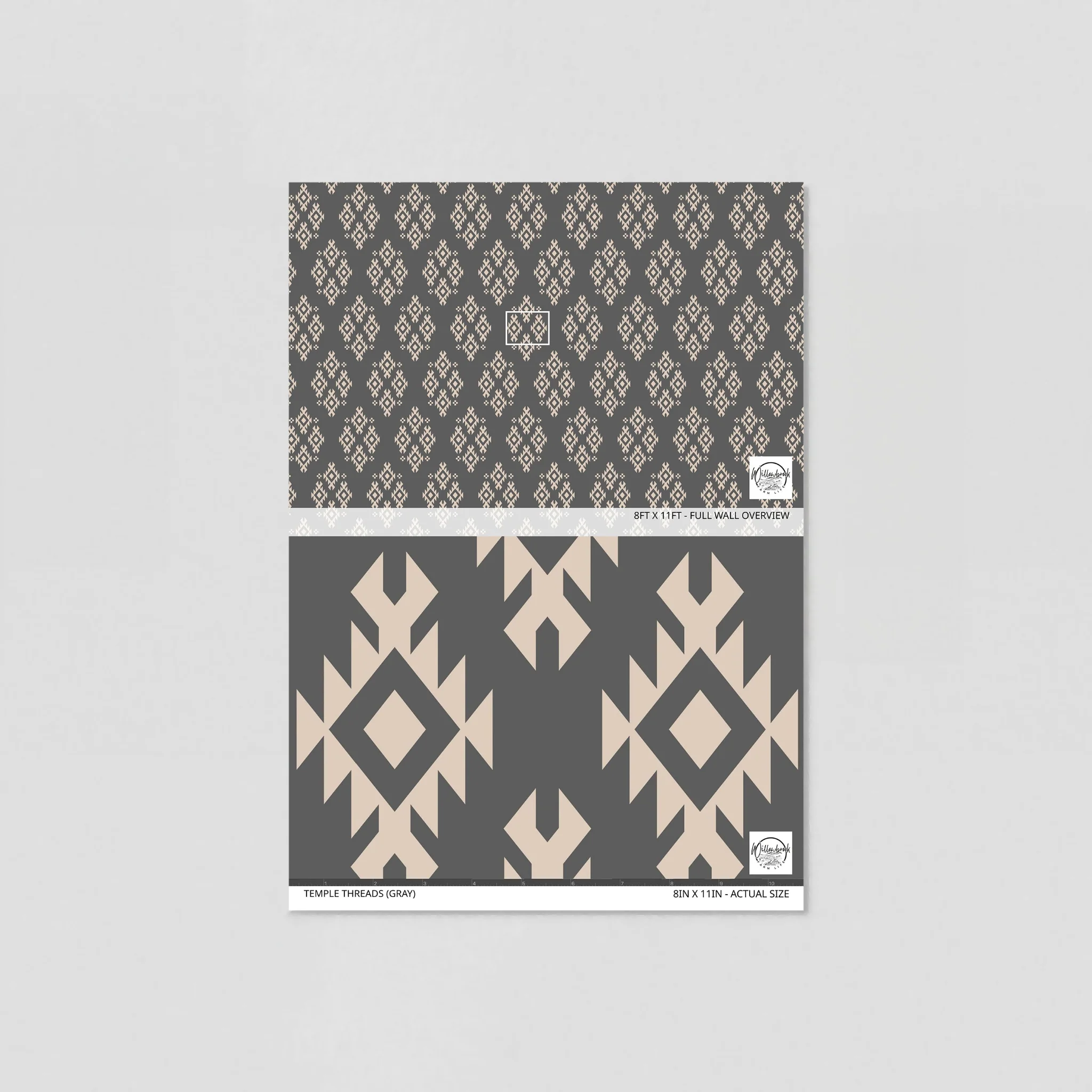 Temple Threads (Gray) Wallpaper - Image 6